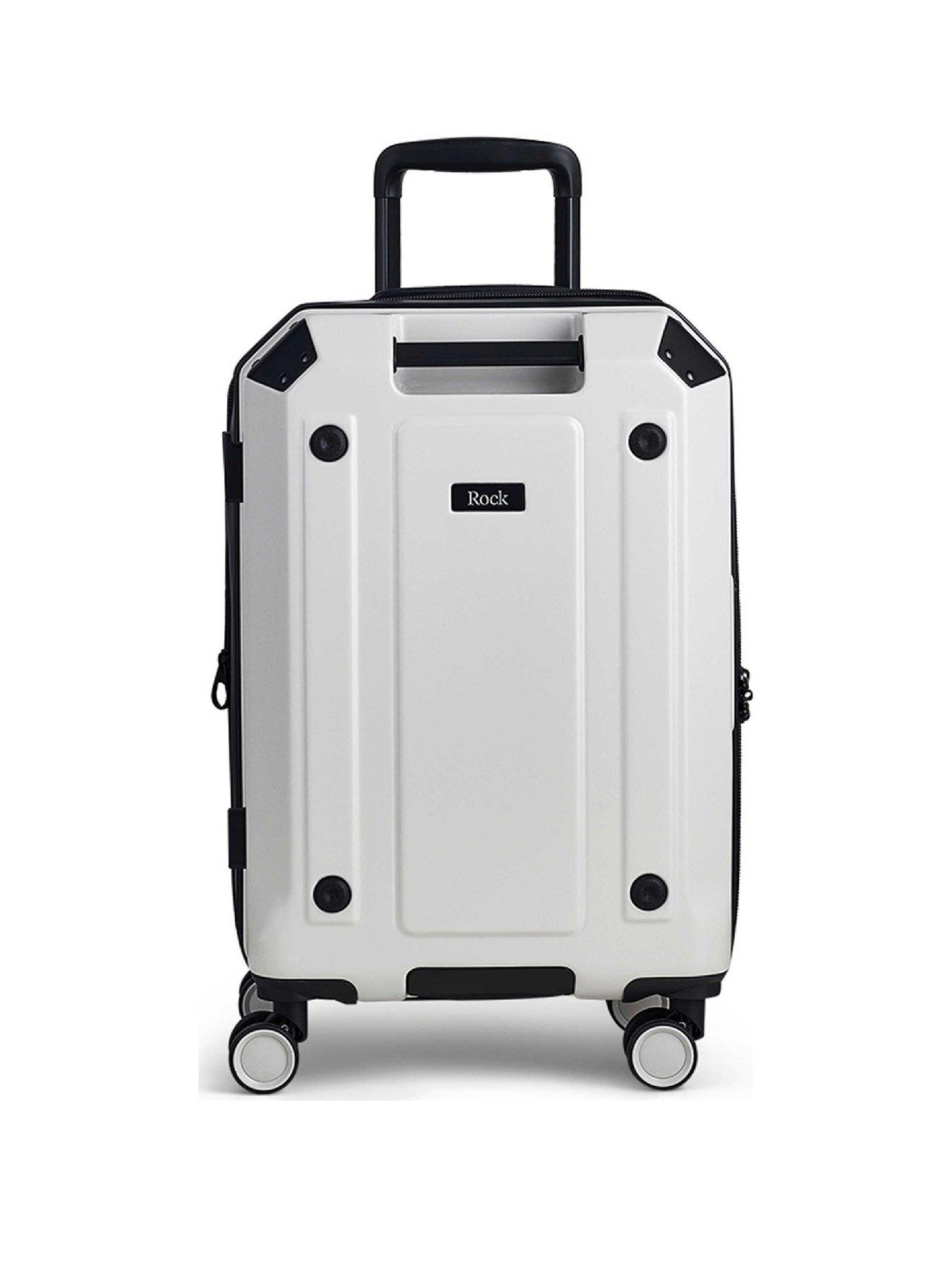  image of rock-luggage-alpinenbspcabin-suitcase-white