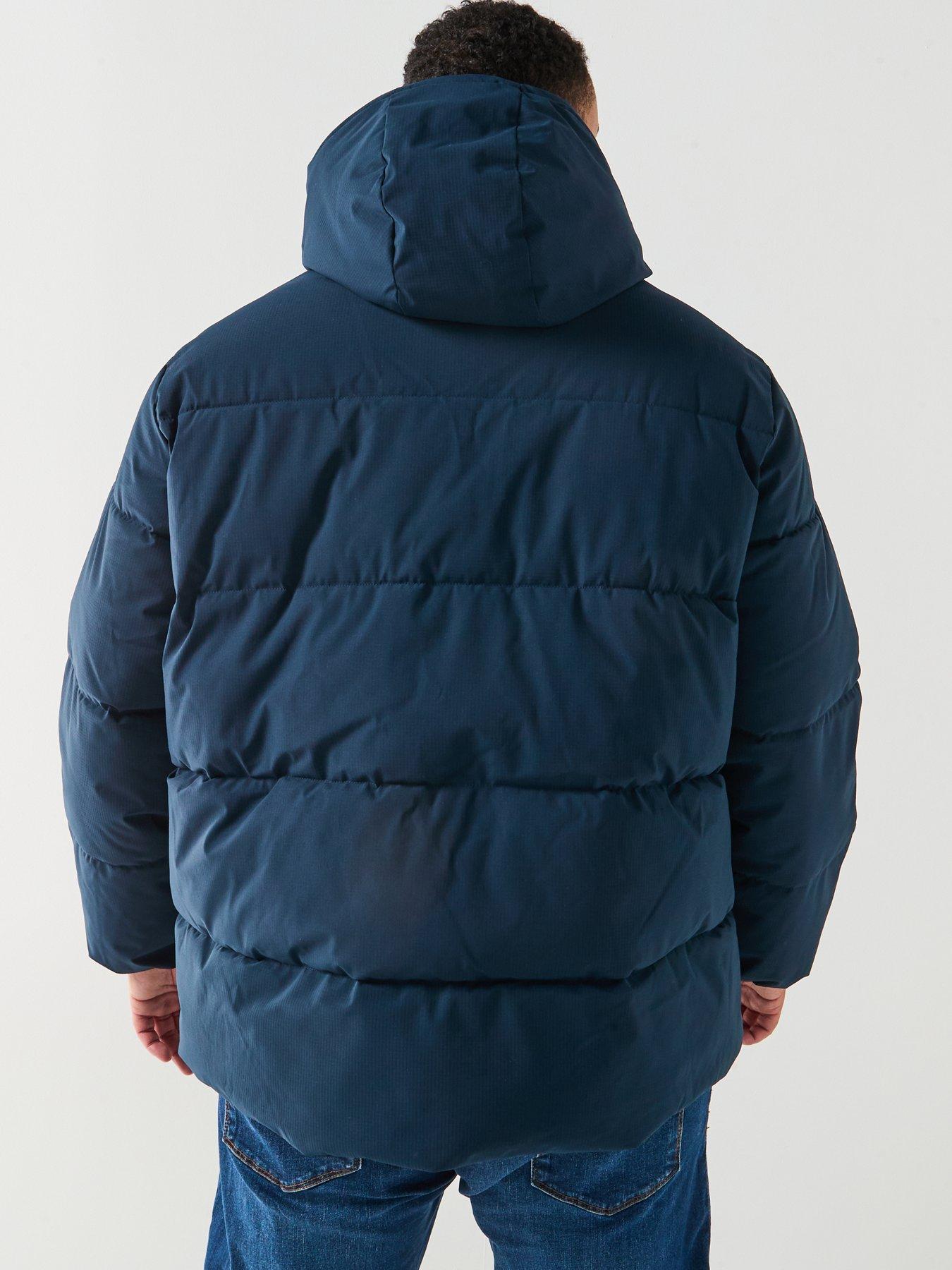  image of jack-jones-plus-mid-length-padded-navy