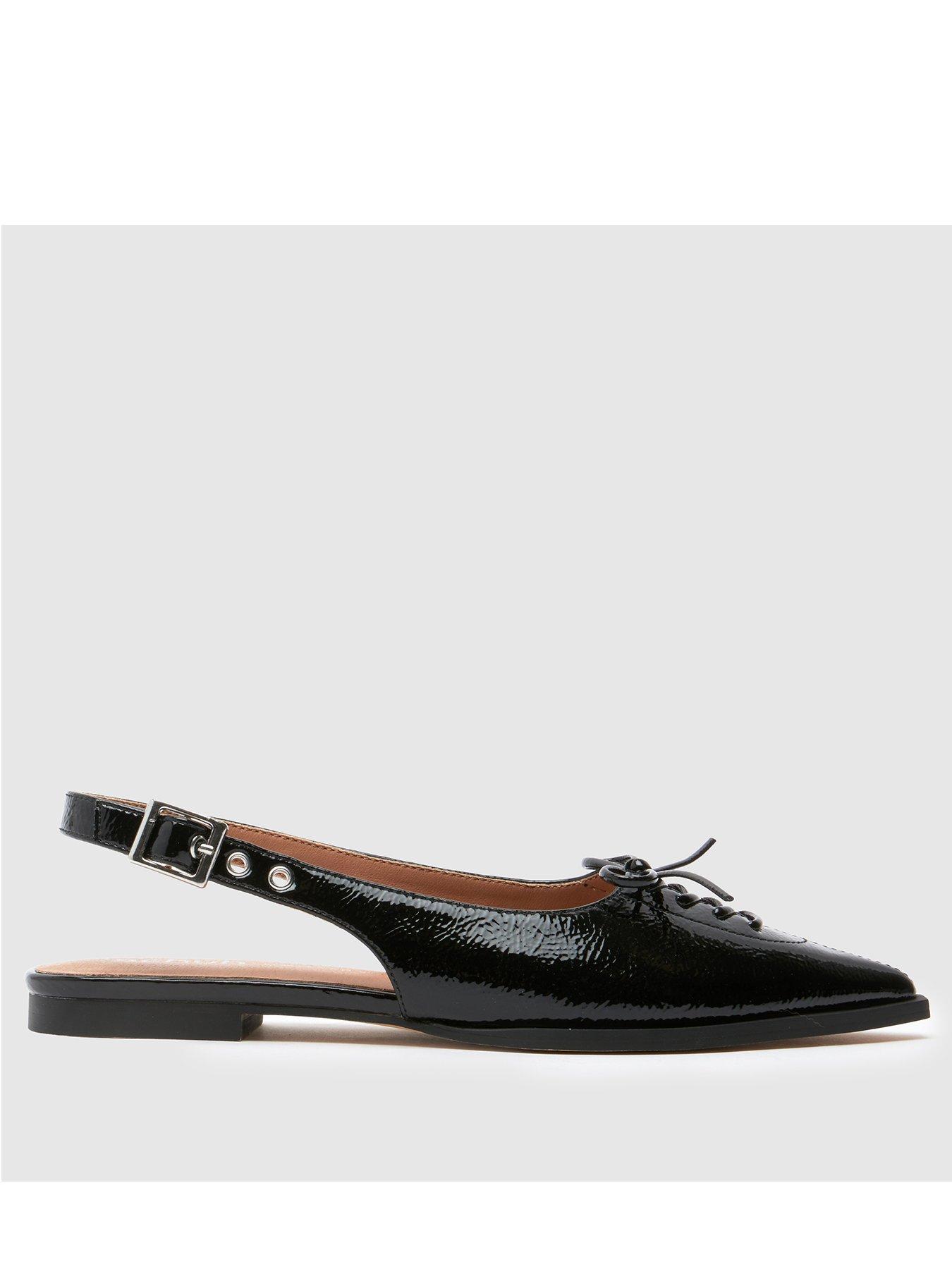 undefined Lorie Point Hardware Flat Shoe - Black