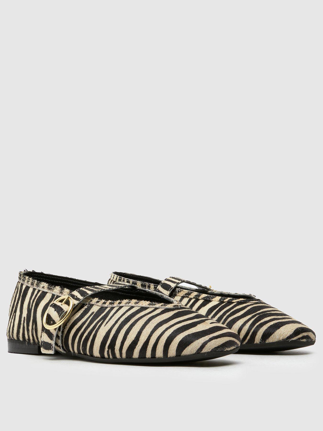 stillFront image of schuh-lavena-leather-mary-jane-ballerina-animal-print