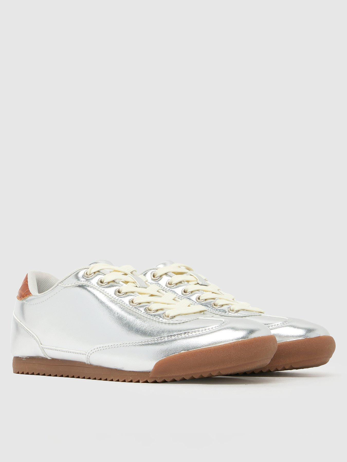 Schuh Miko Slim Sole Trainers - Silver