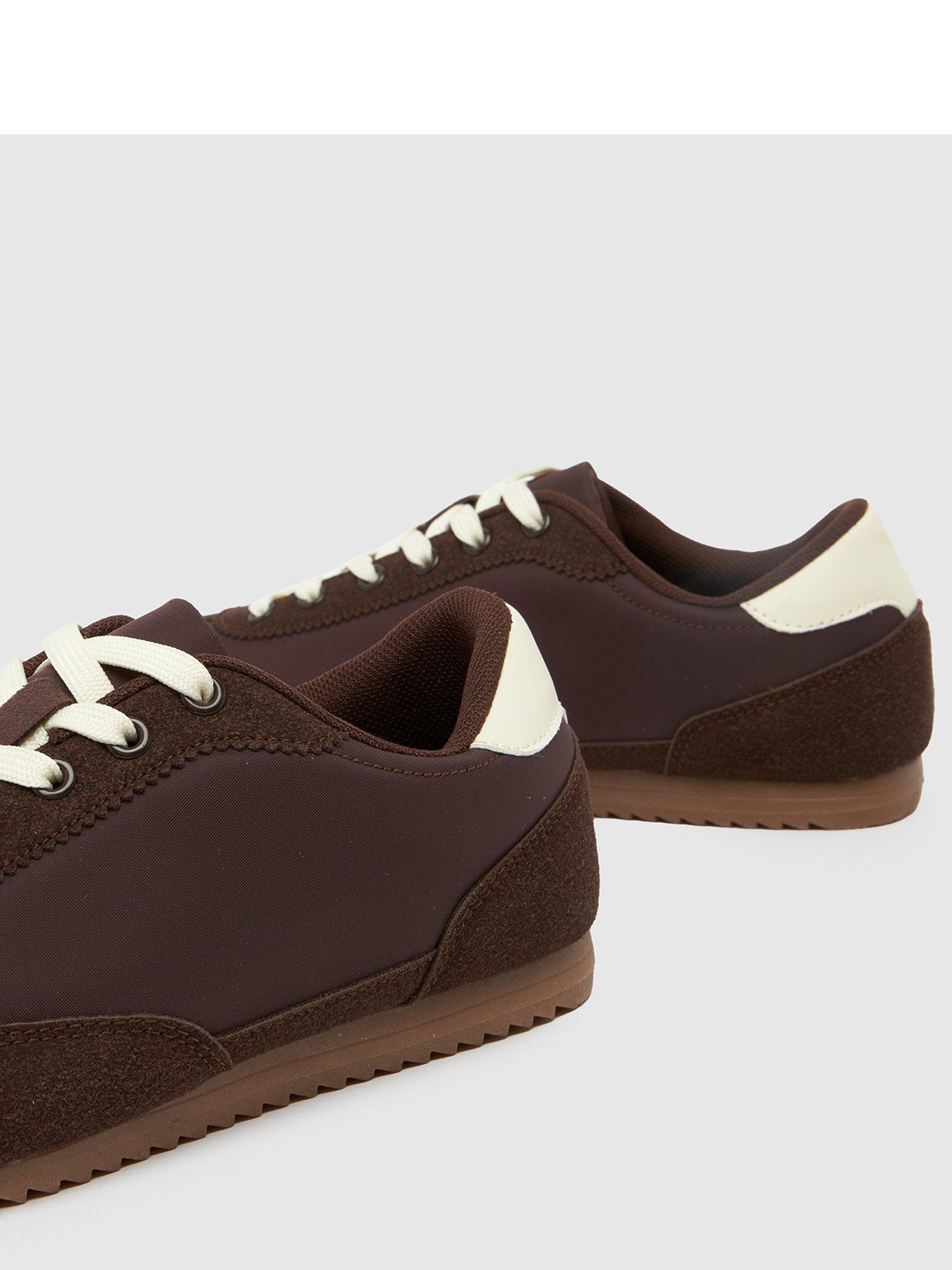  image of schuh-miko-slim-sole-trainer-brown
