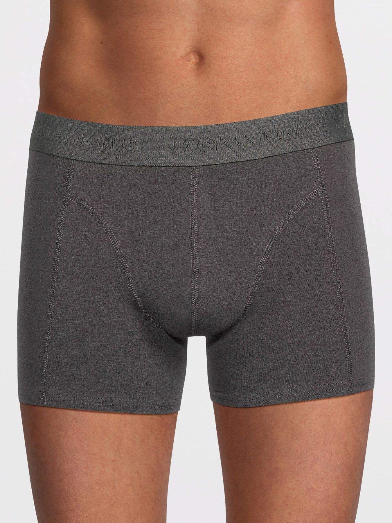  image of jack-jones-3-pack-tonal-trunks-dark-grey