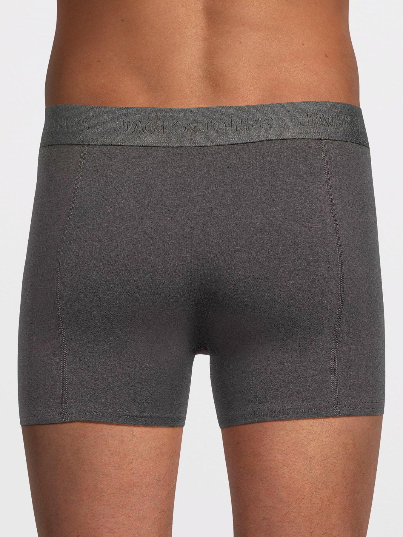  image of jack-jones-3-pack-tonal-trunks-dark-grey