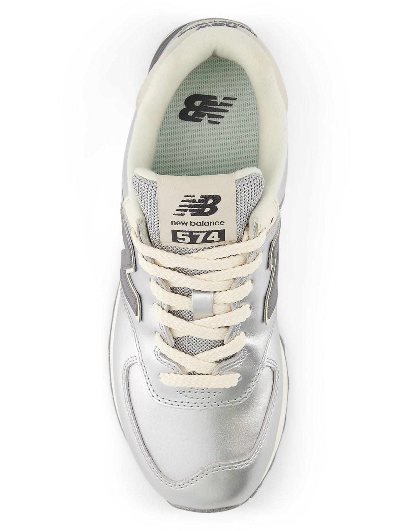 Image 3 of 5 of New Balance Women's 574 Trainers - Silver