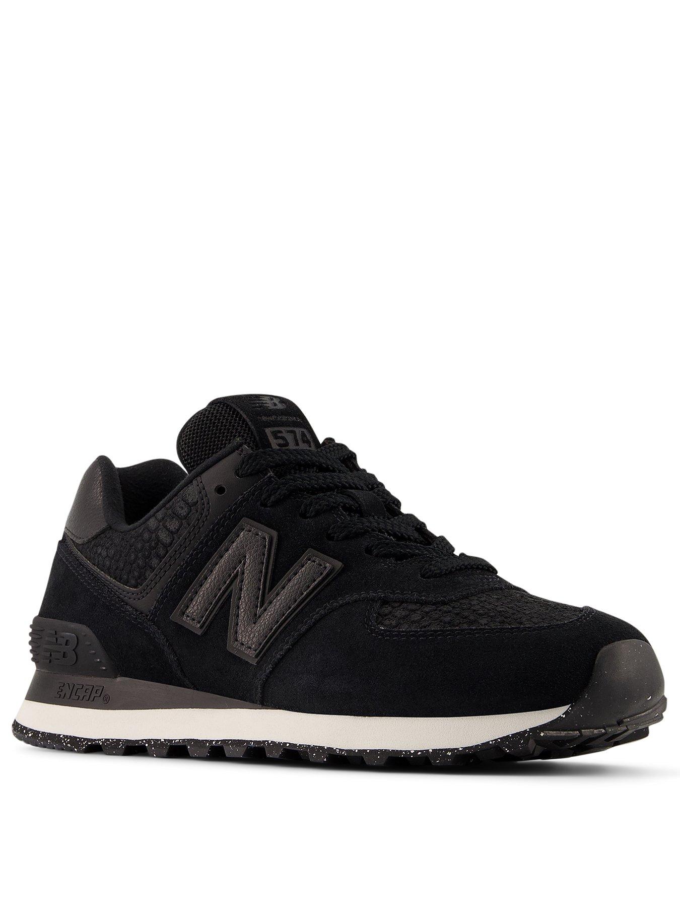  image of new-balance-womens-574-trainers-blackanimal
