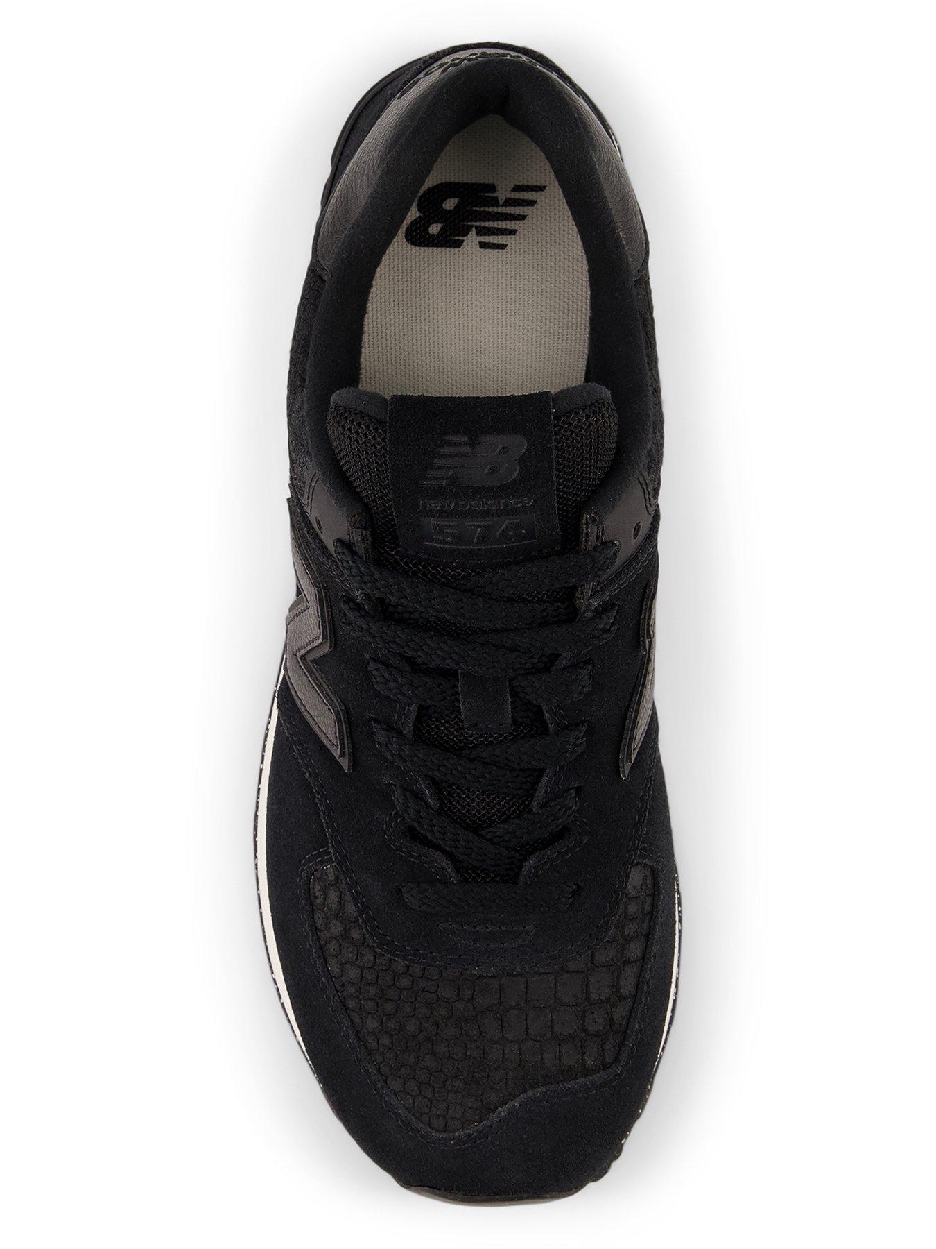  image of new-balance-womens-574-trainers-blackanimal