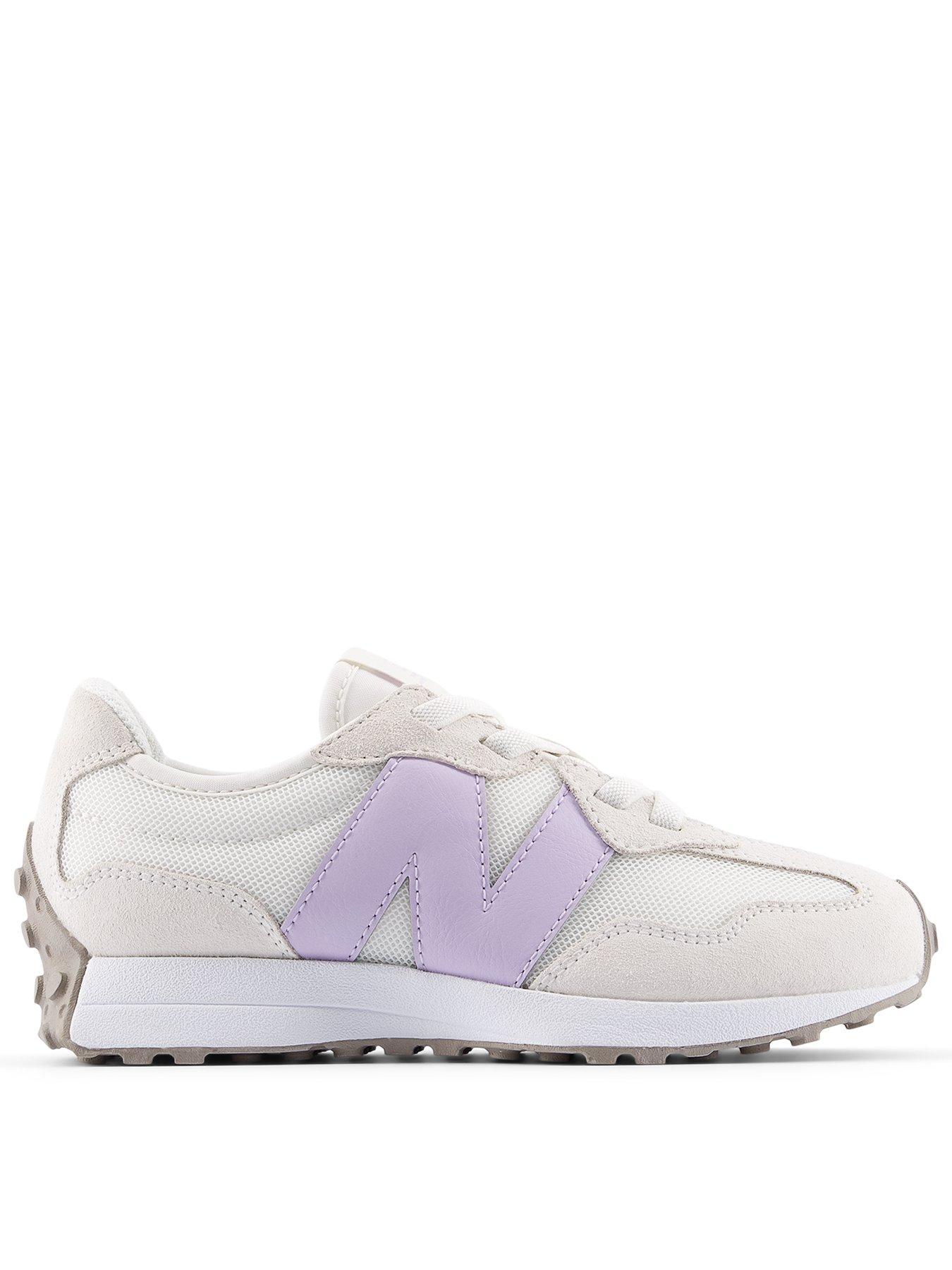 Image 1 of 5 of New Balance Kid's 327 Trainers - White/purple