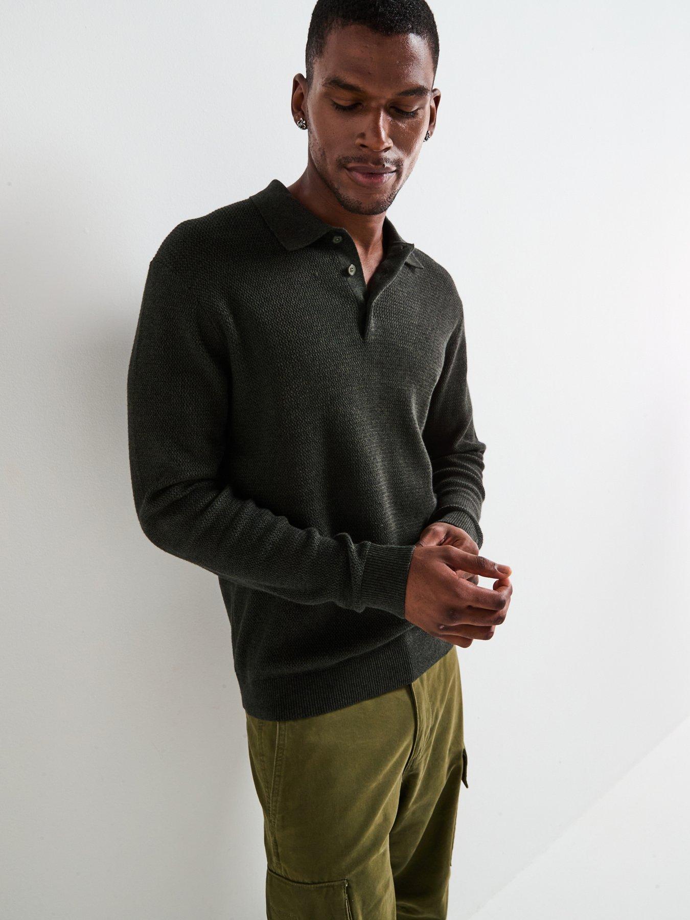 undefined Cooper Knitted Polo - Khaki