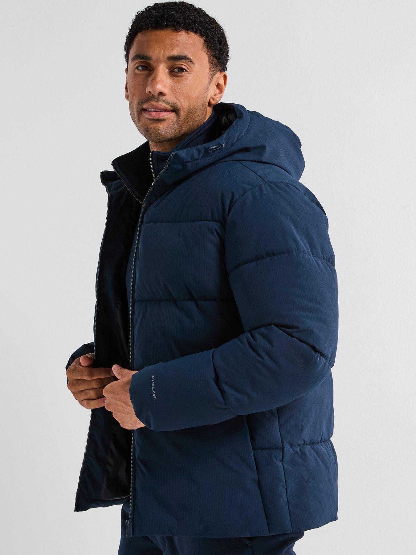 Image 6 of 6 of Jack & Jones Mid Length Padded - Navy