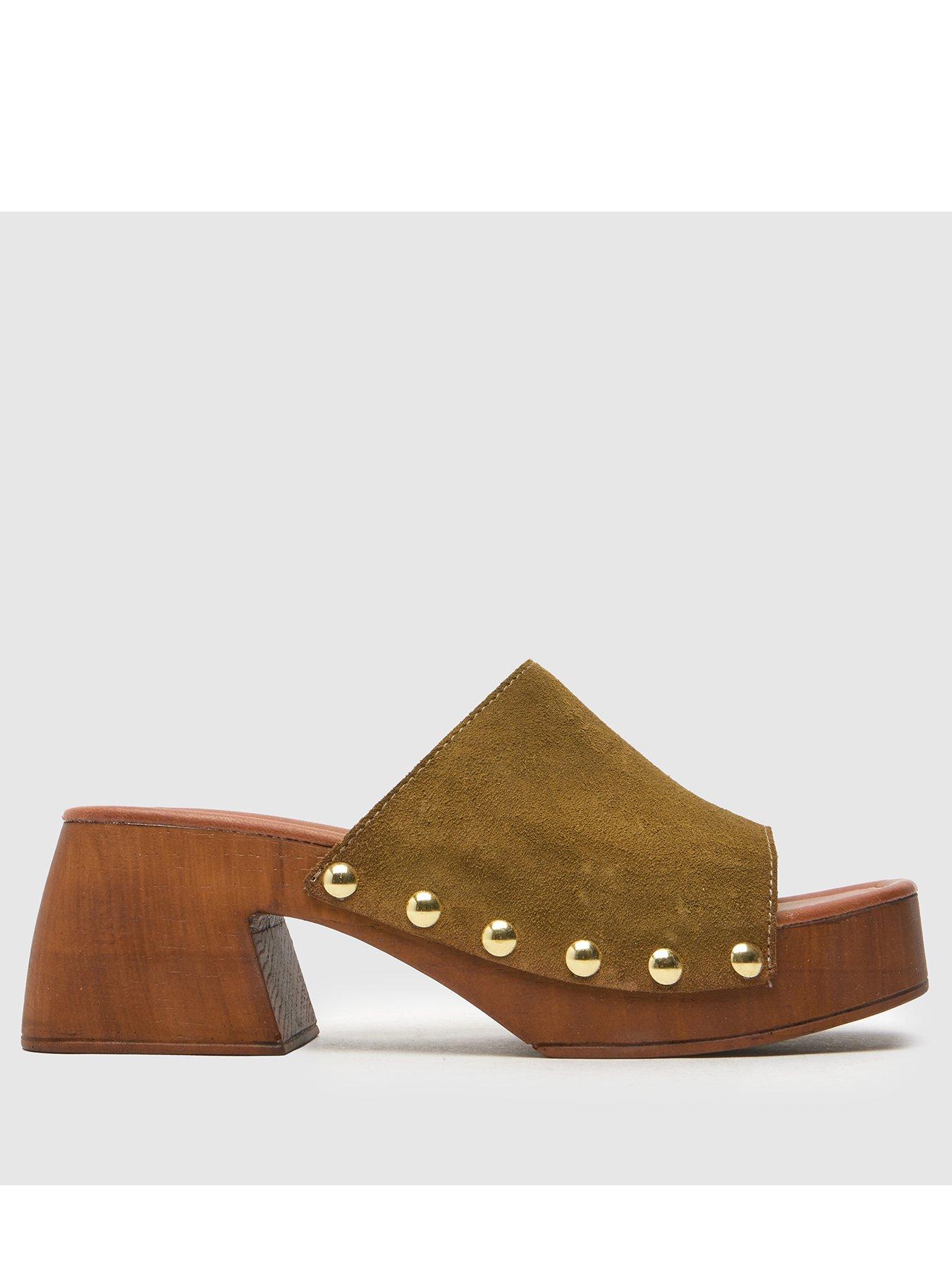 schuh-via-suede-clog-sandal-khaki