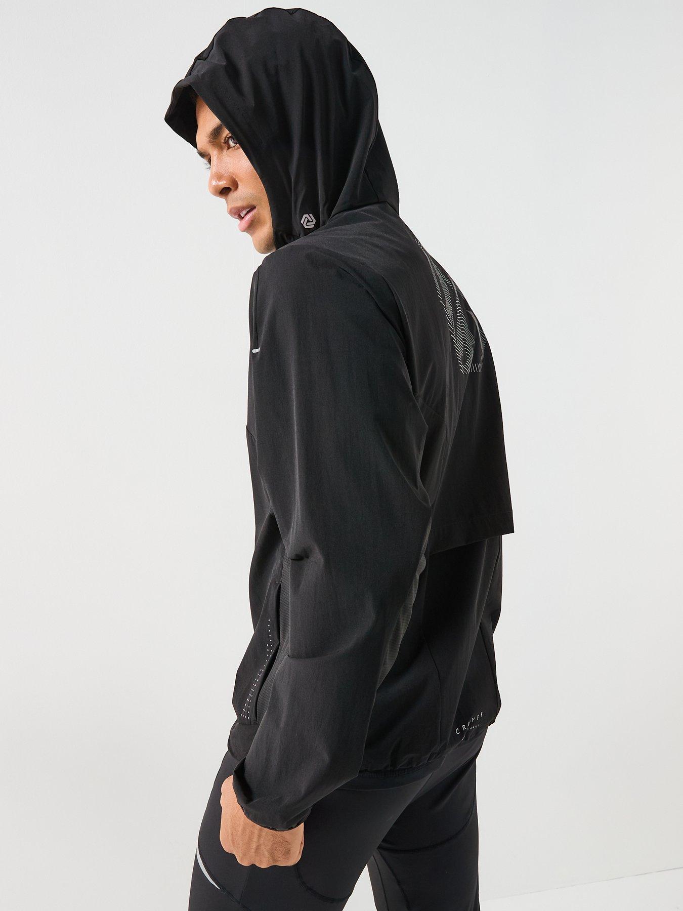 Image 6 of 6 of CRUYFF Essential Peak Jacket&nbsp;- Black