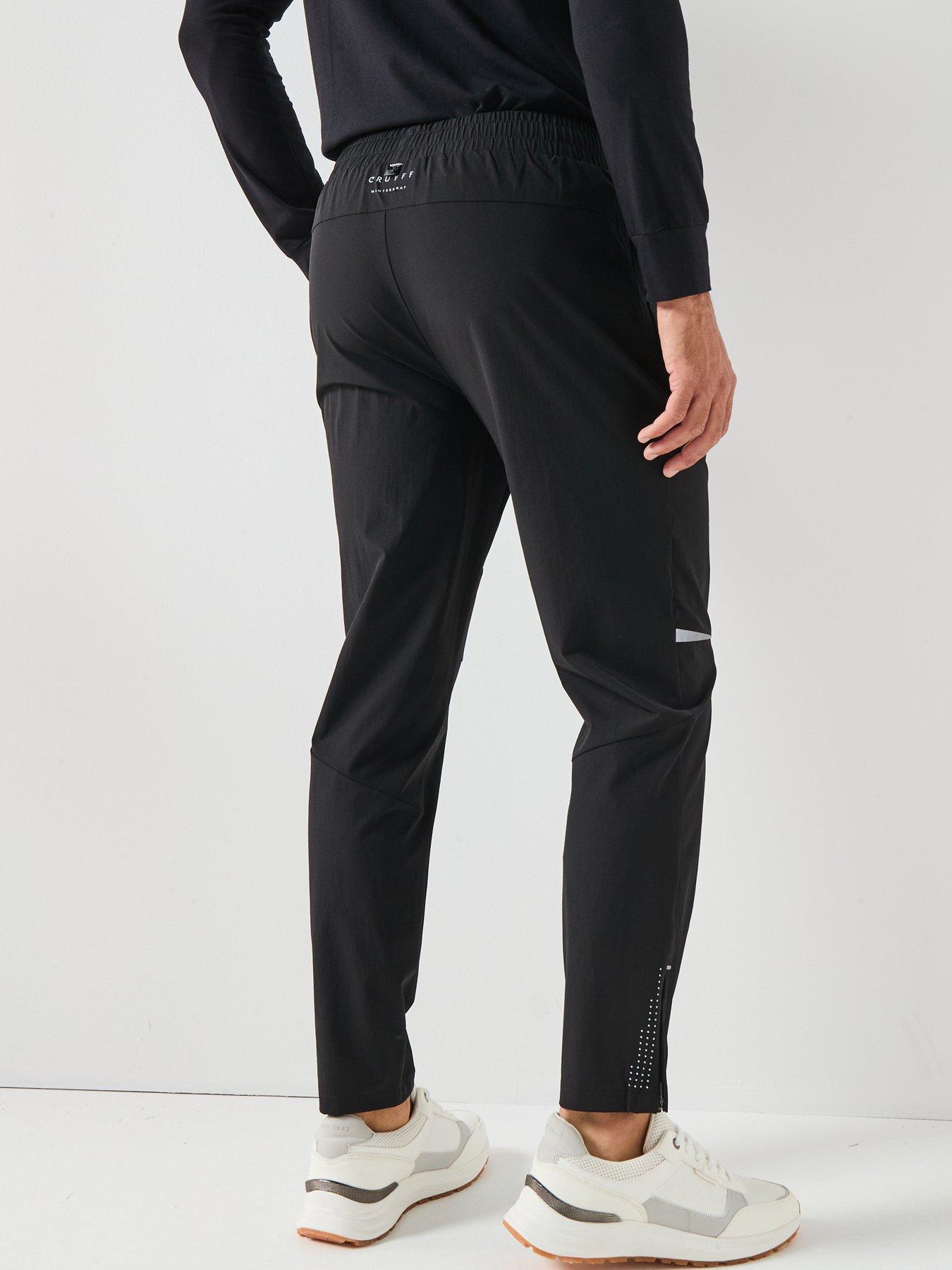 stillFront image of cruyff-essential-peak-trousers--black