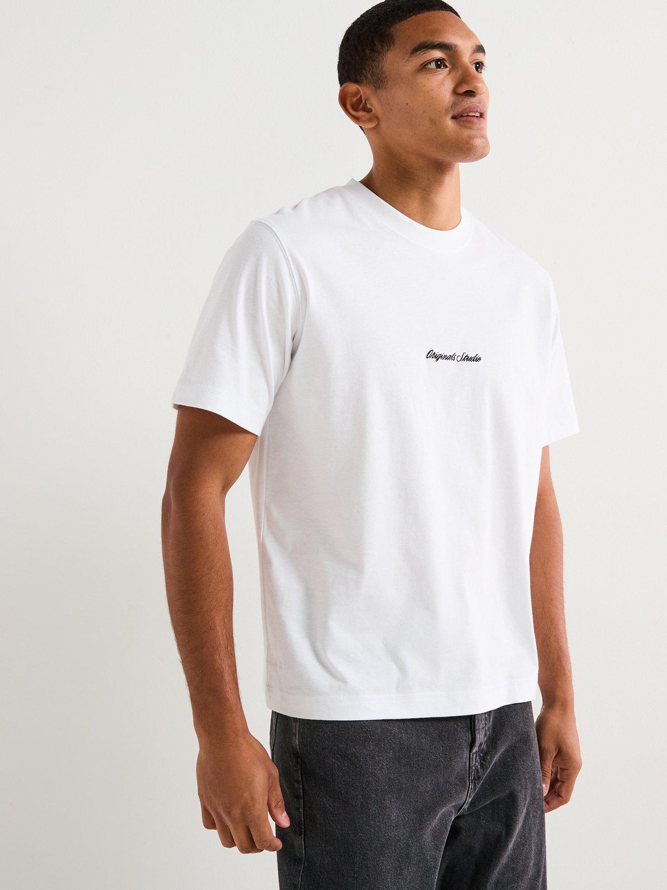 undefined Norrebro Embroidered Short Sleeve T-Shirt - White