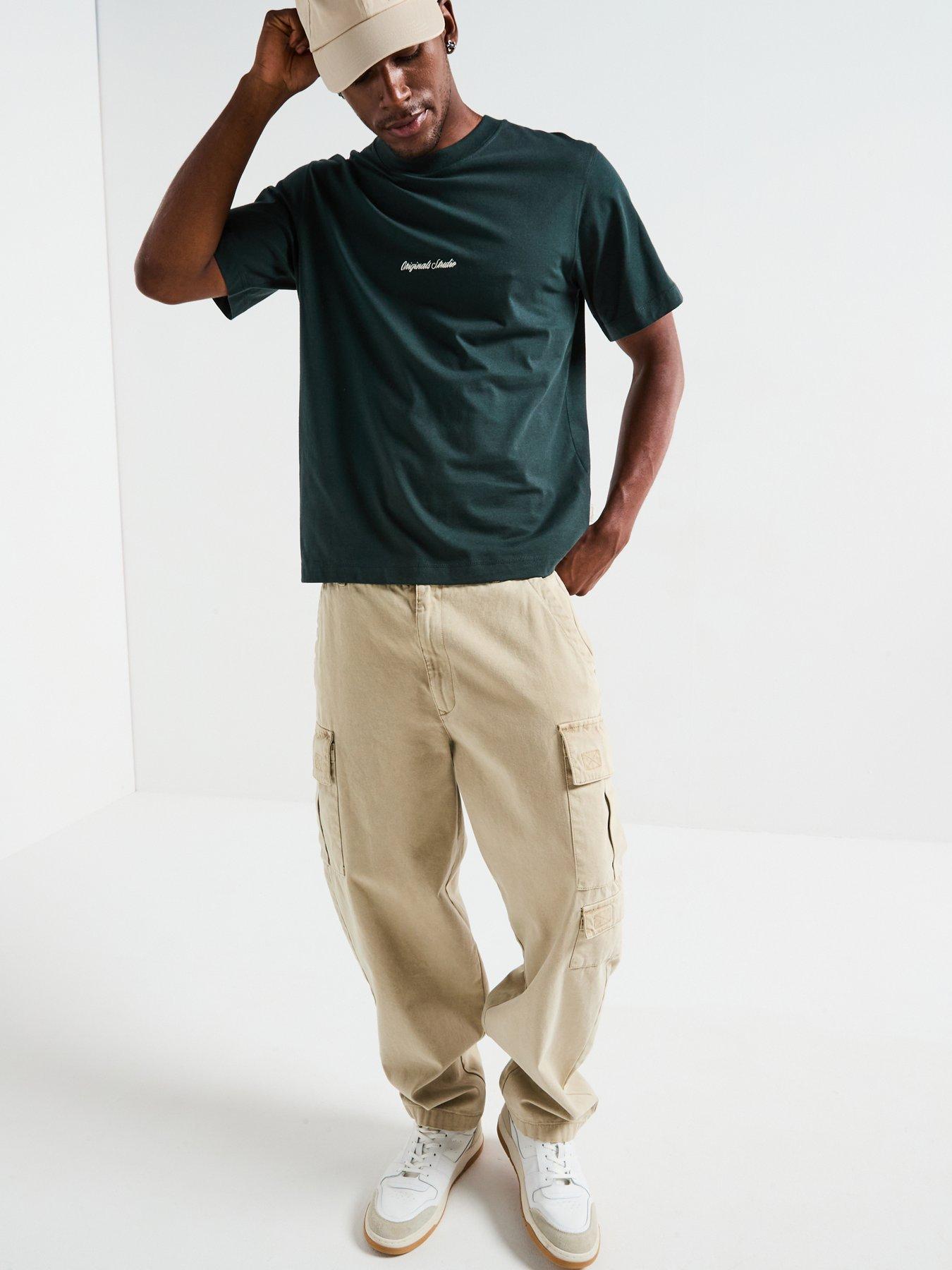 Image 3 of 6 of Jack & Jones Norrebro Embroidered Short Sleeve Crew Neck T-Shirt - Green