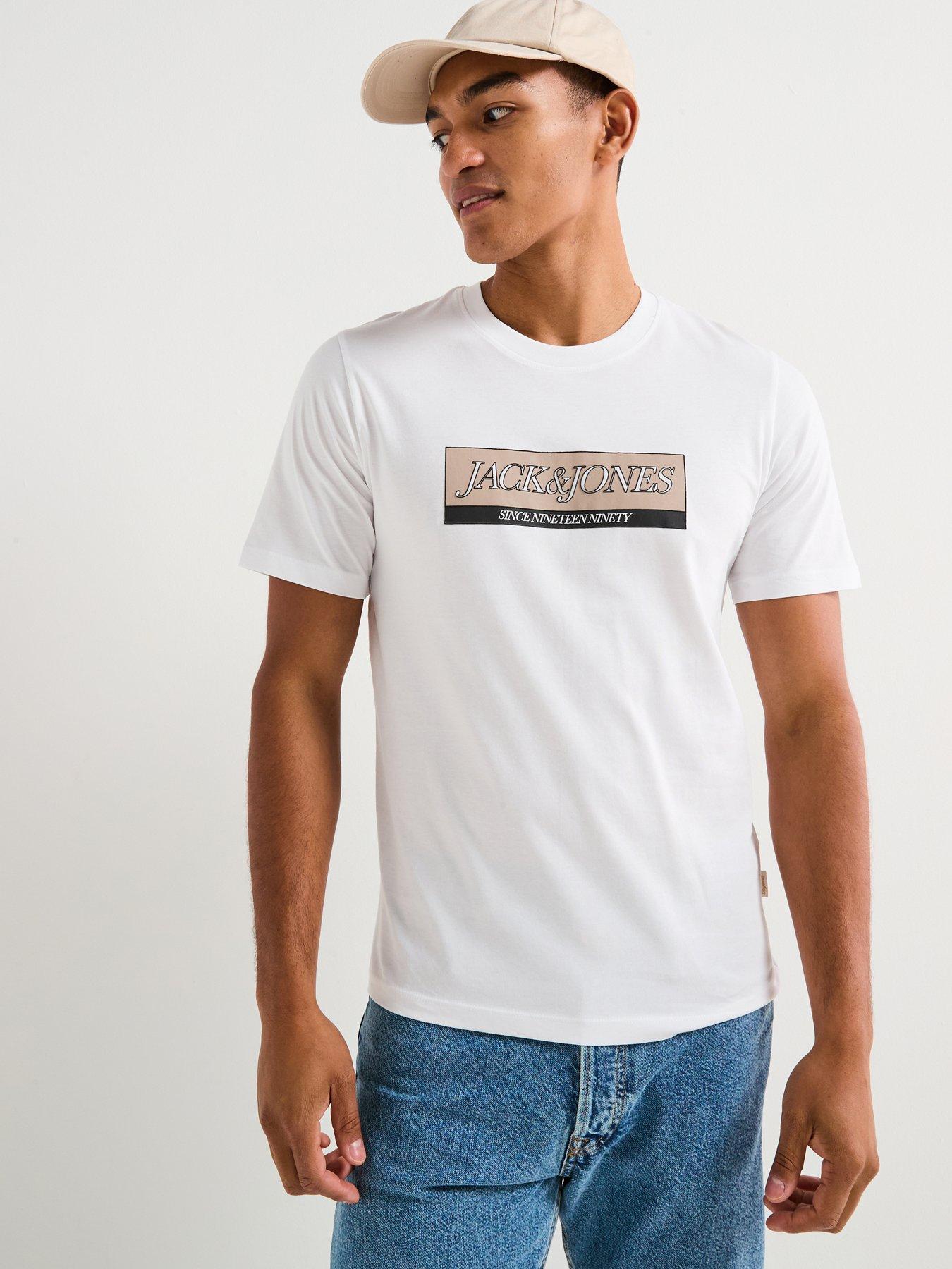  image of jack-jones-orinwood-block-graphic-short-sleeve-crew-neck-t-shirt-white