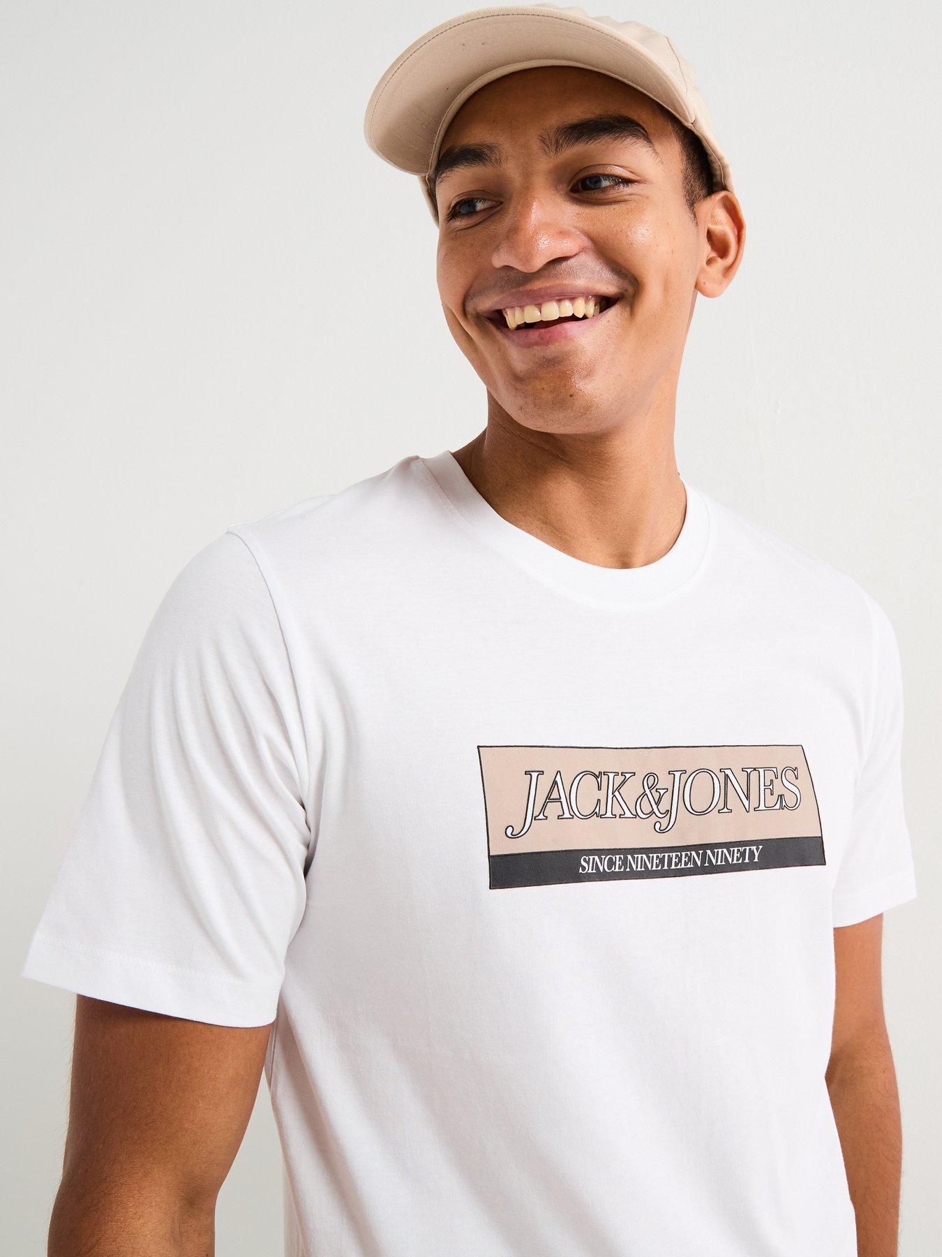  image of jack-jones-orinwood-block-graphic-short-sleeve-crew-neck-t-shirt-white