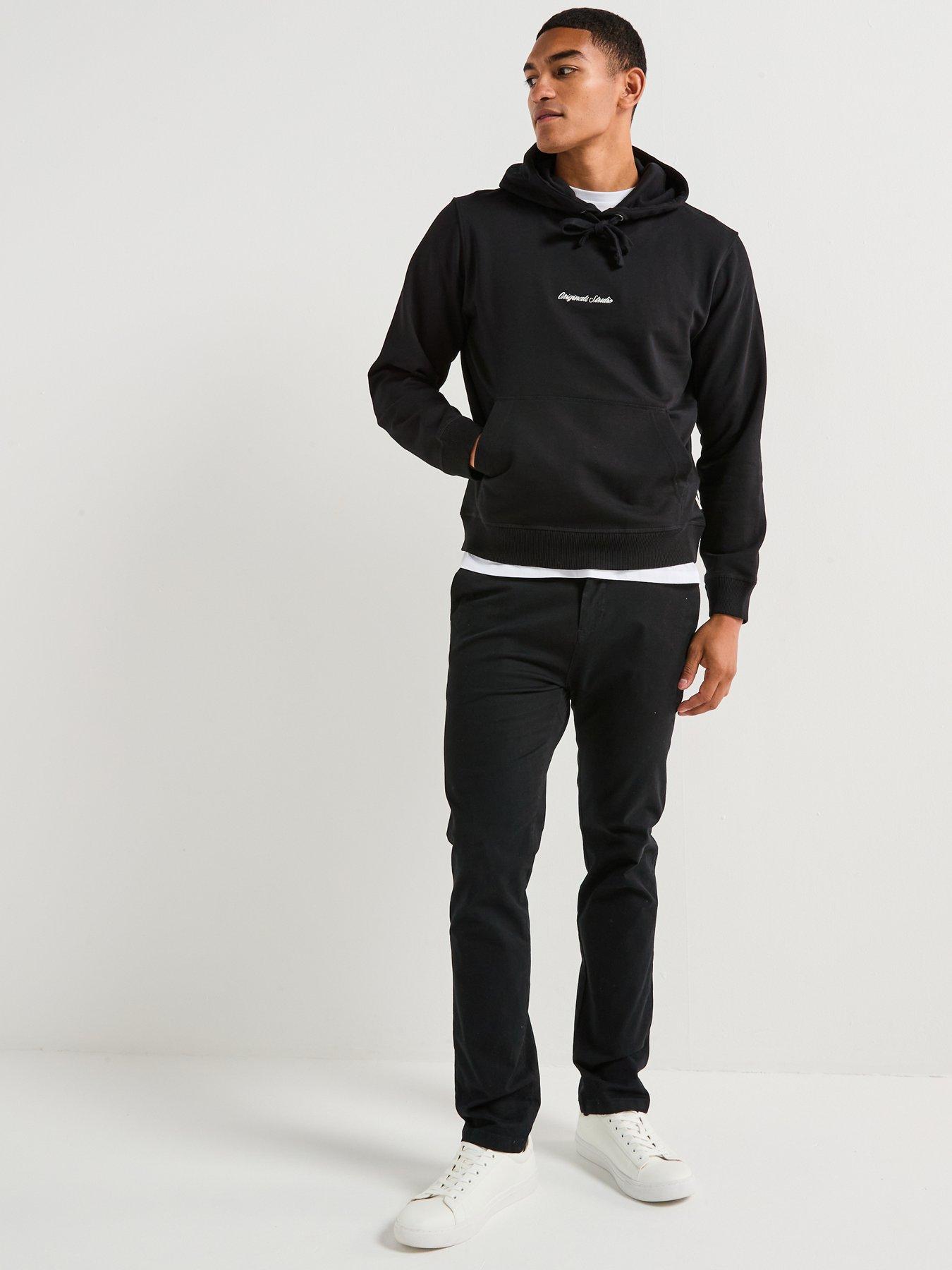 Image 3 of 5 of Jack & Jones Norrebro Embroidered Hoodie - Black