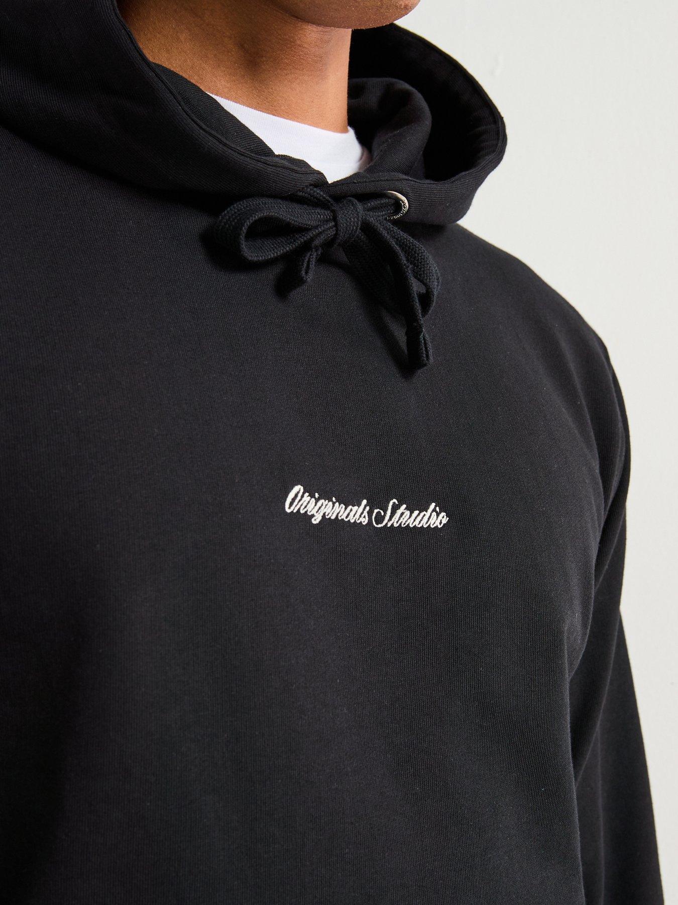 Image 4 of 5 of Jack & Jones Norrebro Embroidered Hoodie - Black