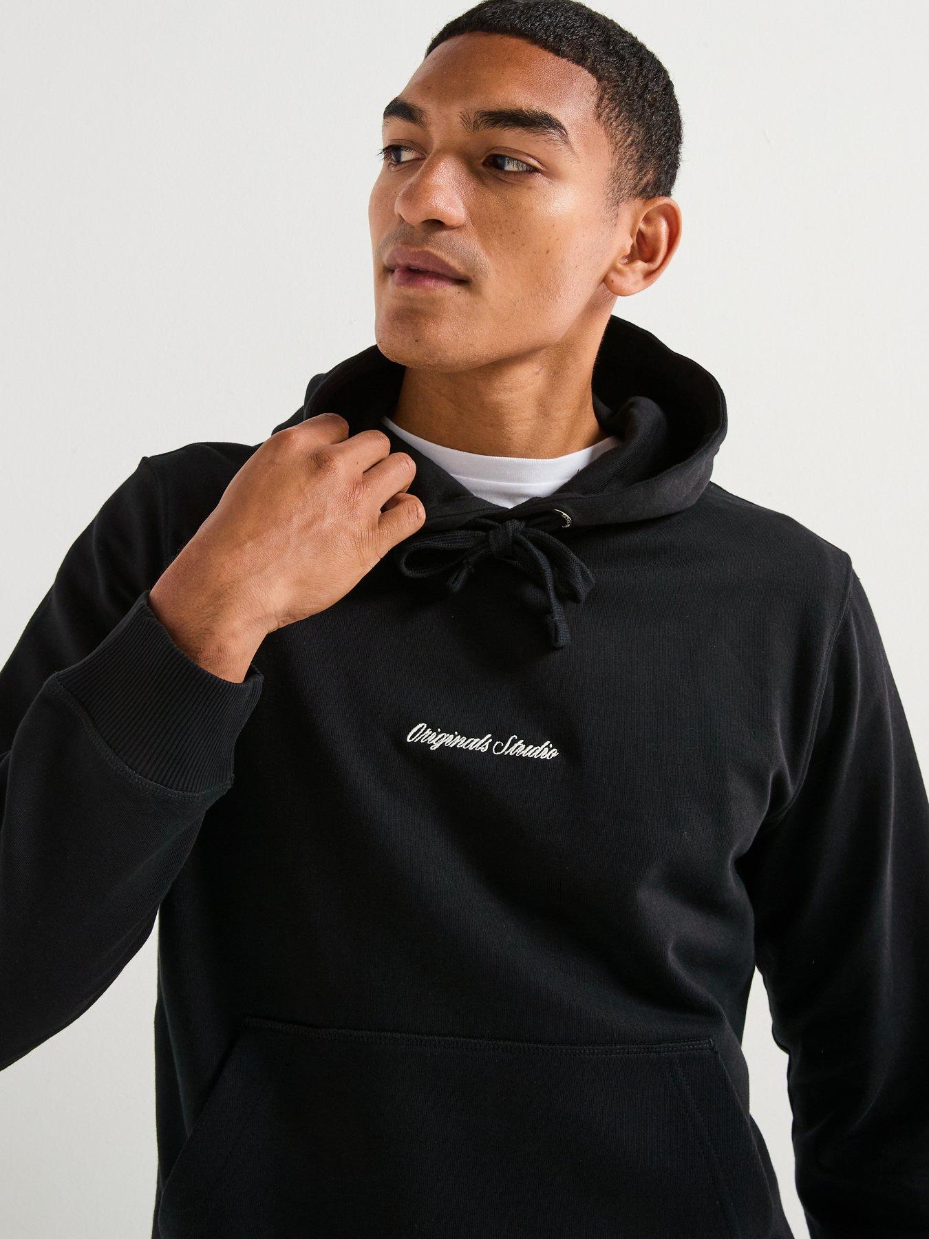 Image 5 of 5 of Jack & Jones Norrebro Embroidered Hoodie - Black
