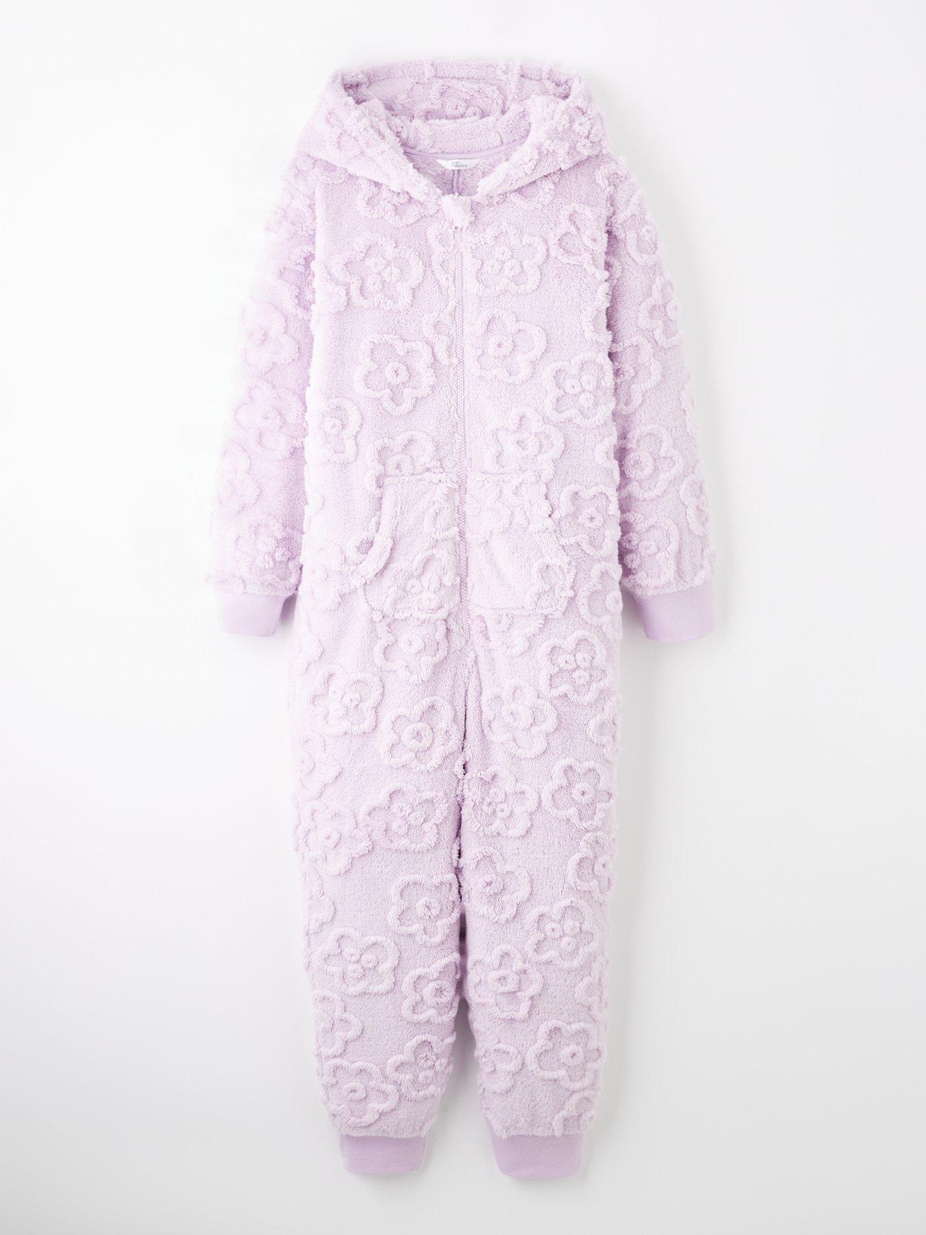 The Very Collection Girls Fleece All-in-One - Pink