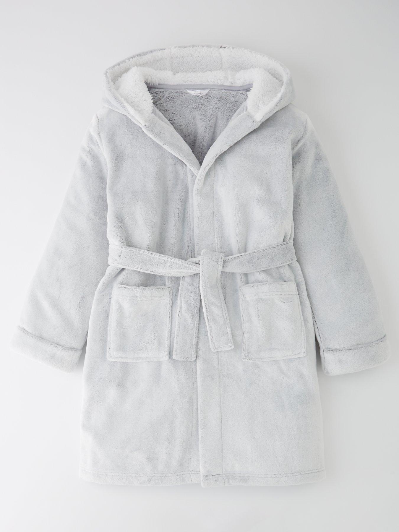 undefined Girls Premium Robe - Grey