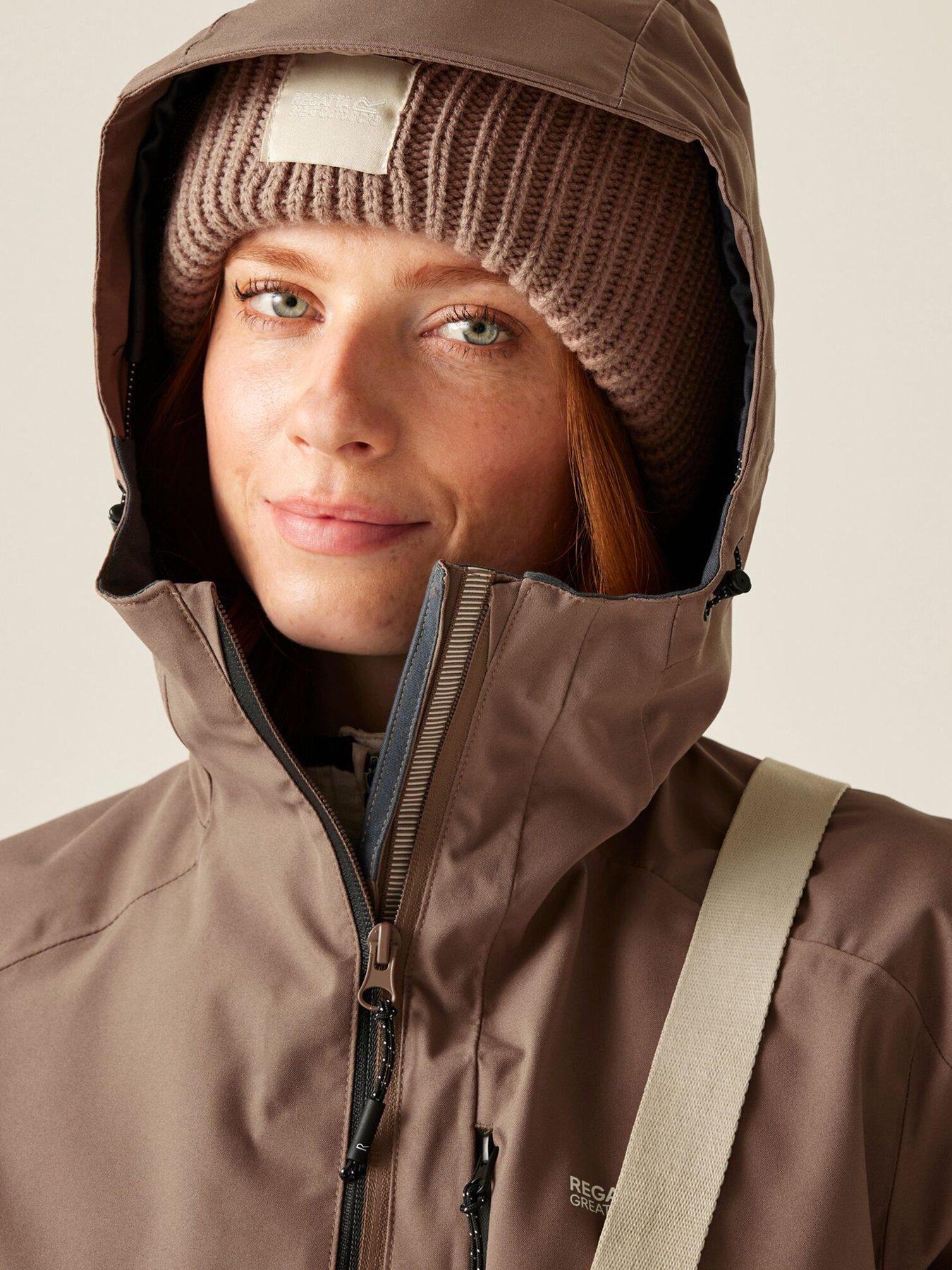 Image 4 of 6 of Regatta Womens Birchdale Ii Waterproof Shell Jacket - Brown