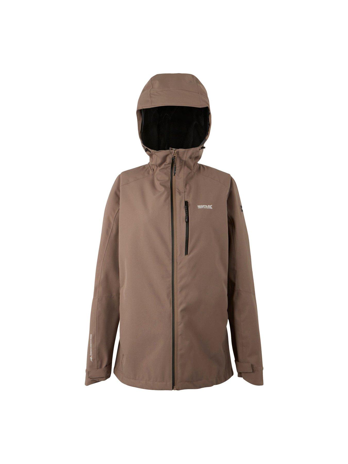 Image 5 of 6 of Regatta Womens Birchdale Ii Waterproof Shell Jacket - Brown