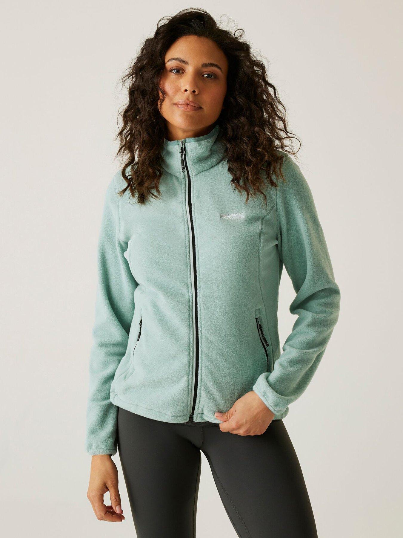 front image of regatta-womens-floreo-iv-fleece-green