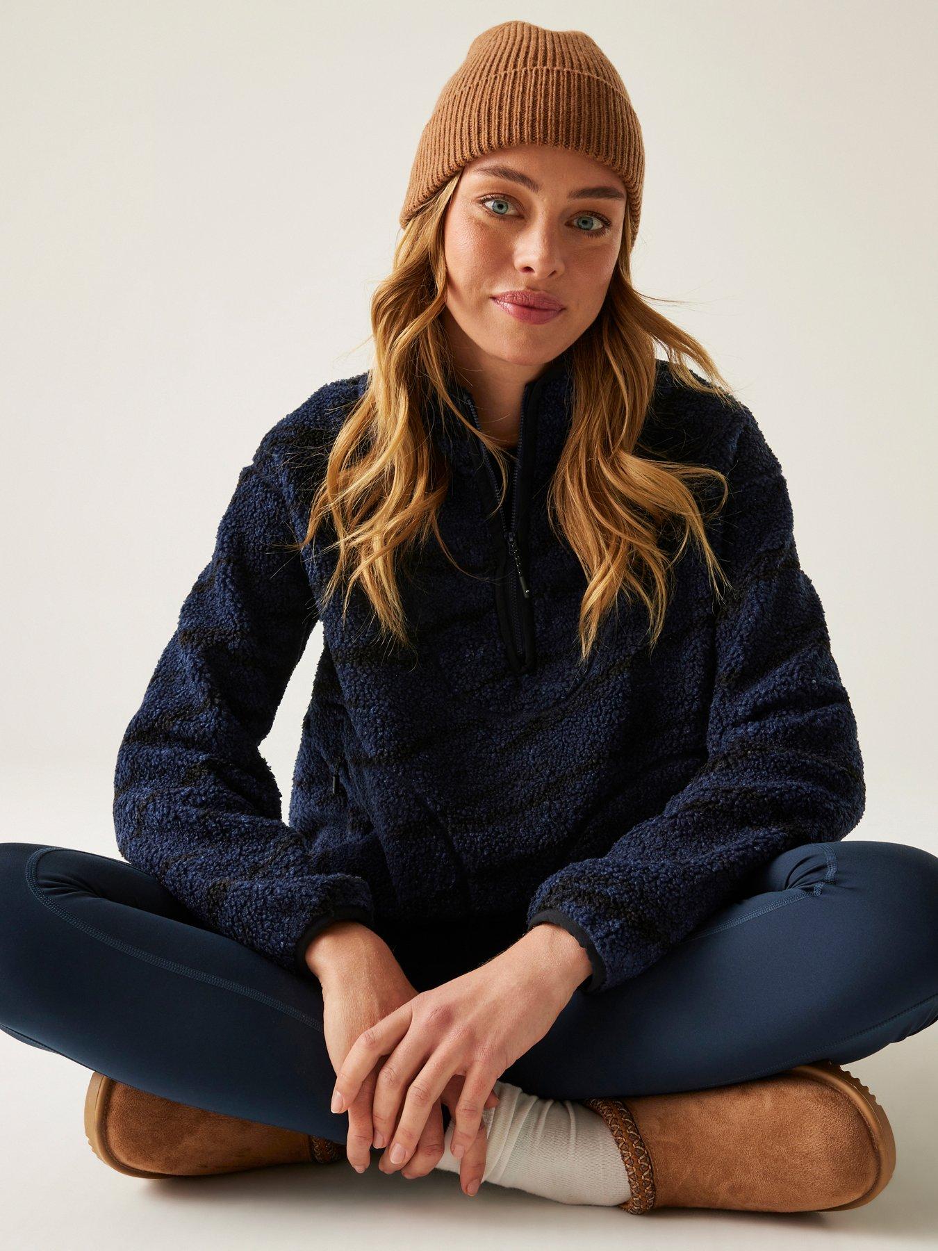 Image 1 of 6 of Regatta Womens Frankie Borg 1/2 Zip Fleece - Navy