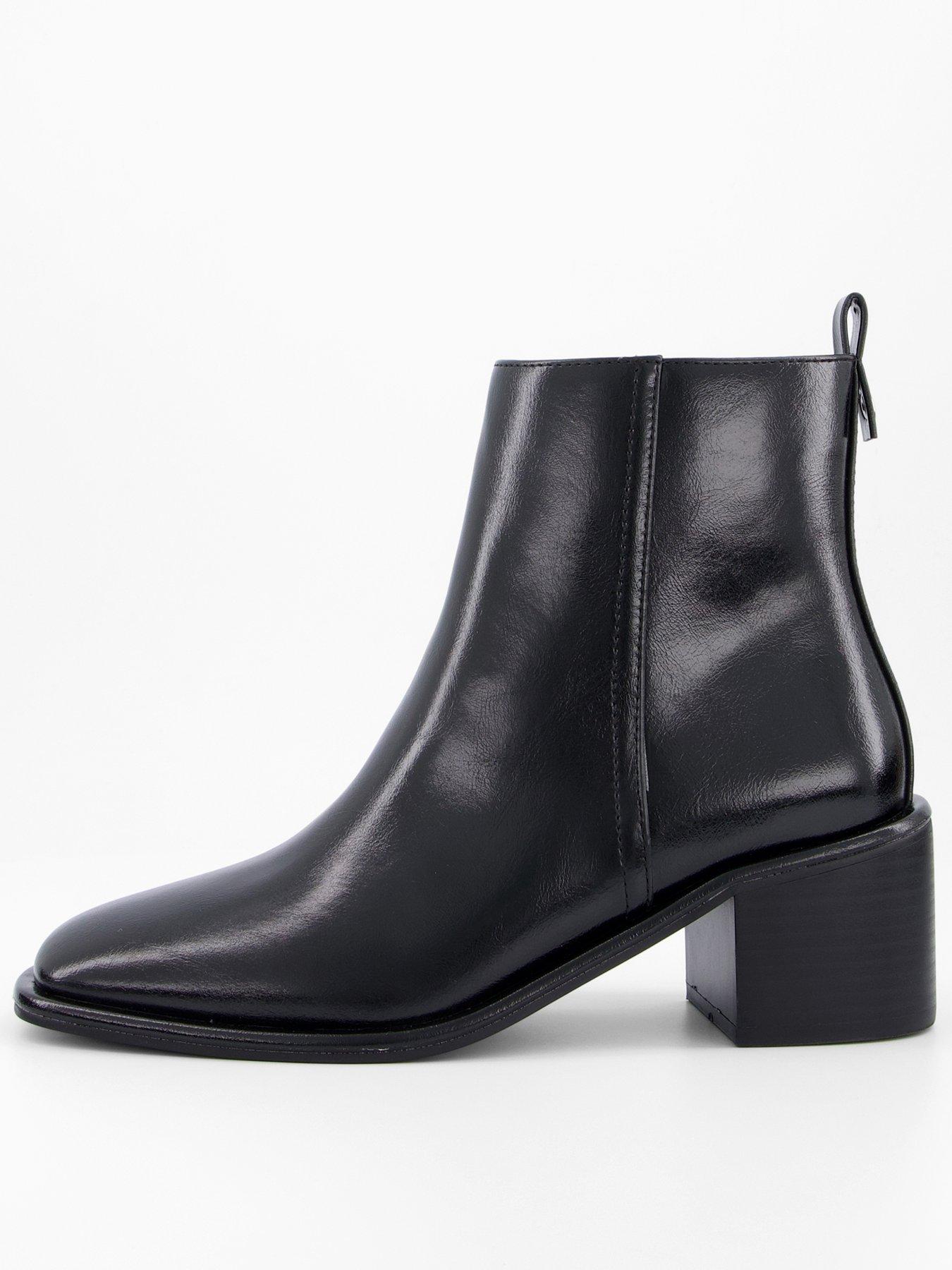 The Very Collection Block Heel Ankle Boot - Black