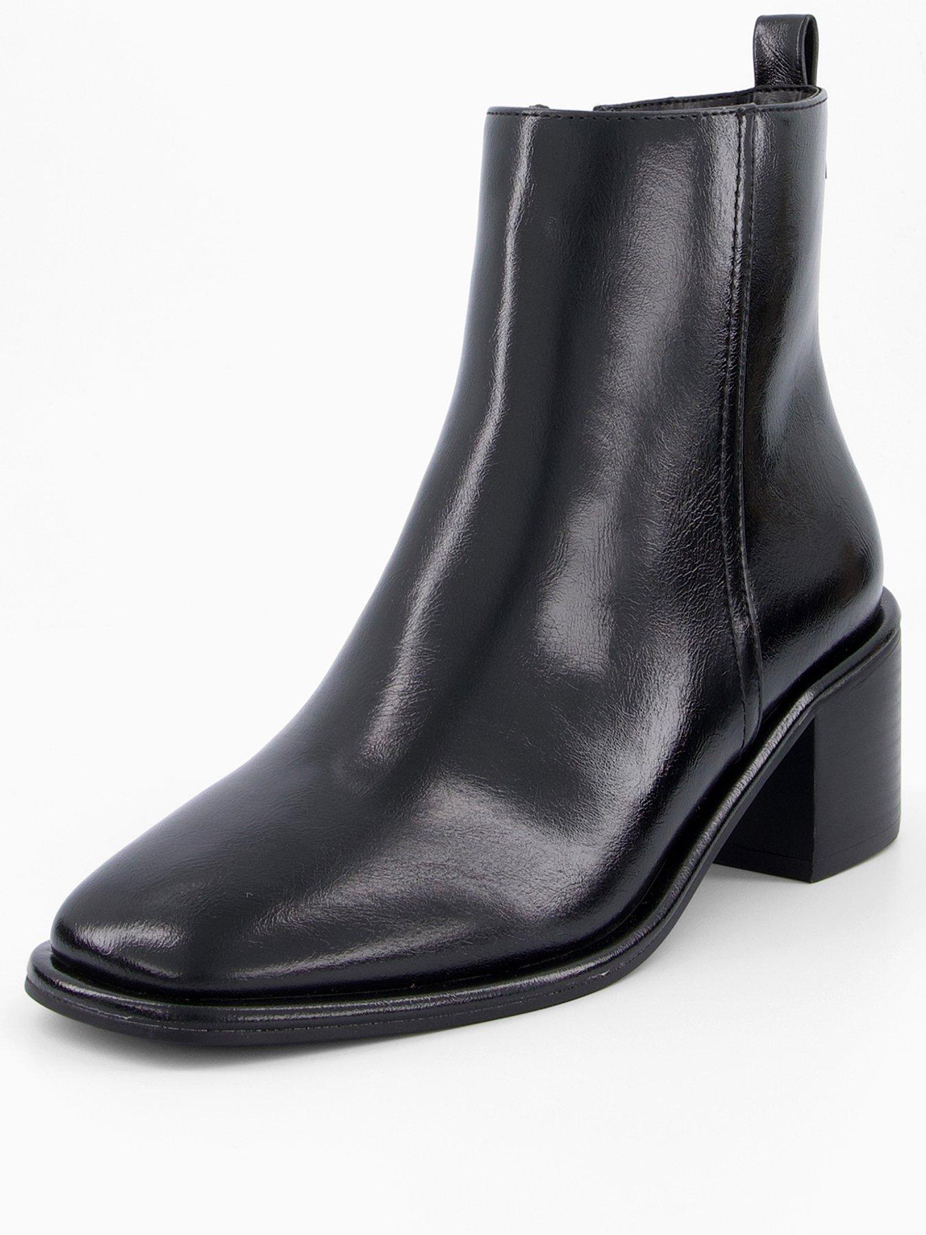 Image 3 of 8 of The Very Collection Block Heel Ankle Boot - Black
