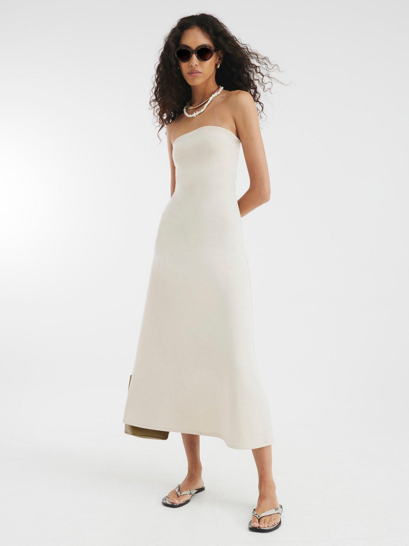 river island beige dress Mini Dress River Island Beige Dress Beige Boucle Embellished Mini Dress  River Island
