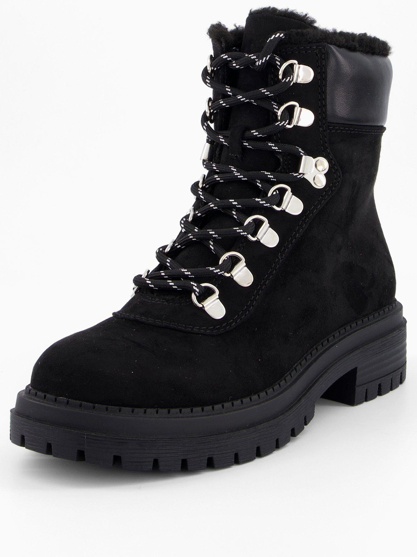 Image 2 of 7 of The Very Collection Wide Fit Hiker Boot - Black