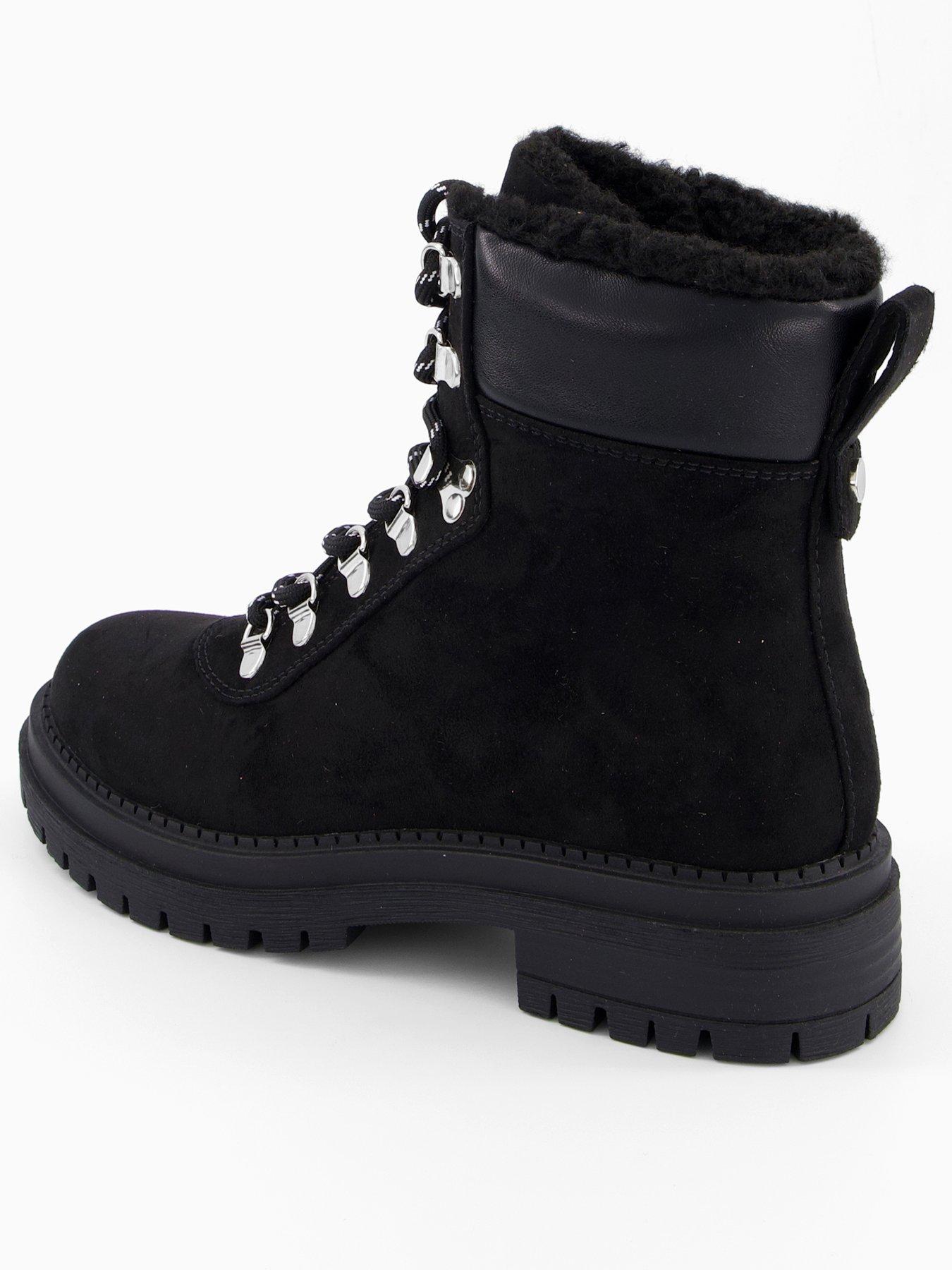 Image 3 of 7 of The Very Collection Wide Fit Hiker Boot - Black