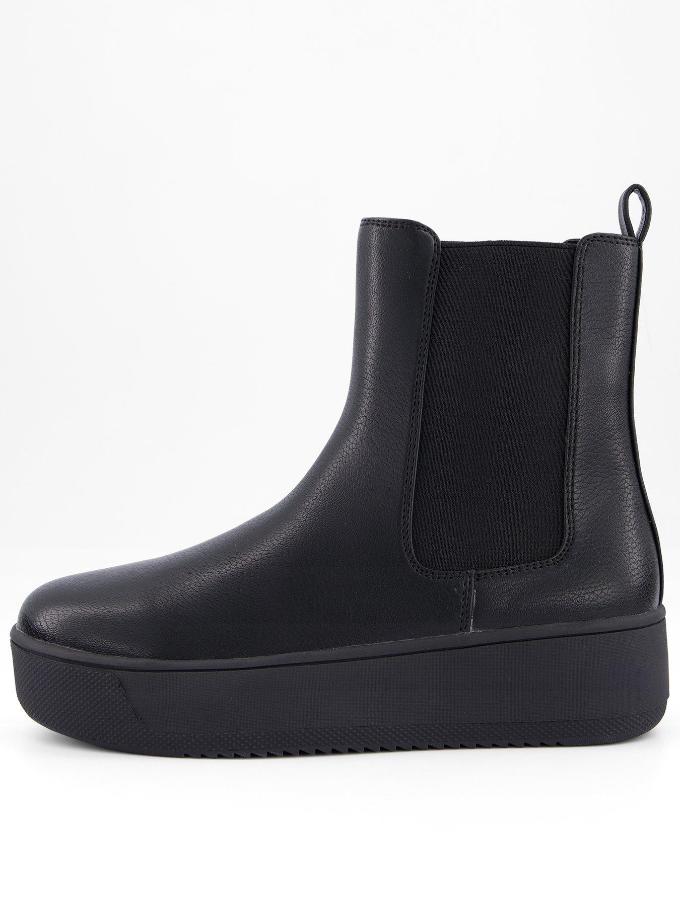 Image 2 of 7 of The Very Collection Flatform Chelsea Boot - Black