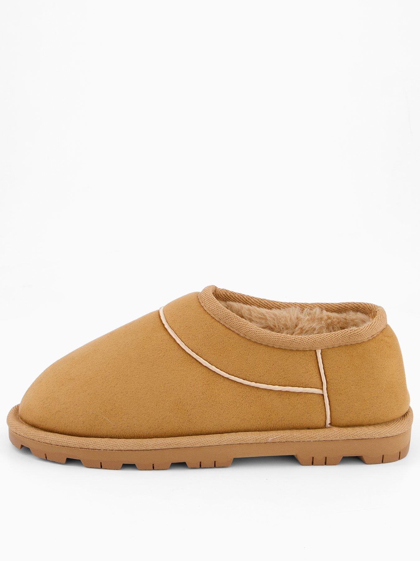 The Very Collection Ultra Low Slipper Boot - Grey