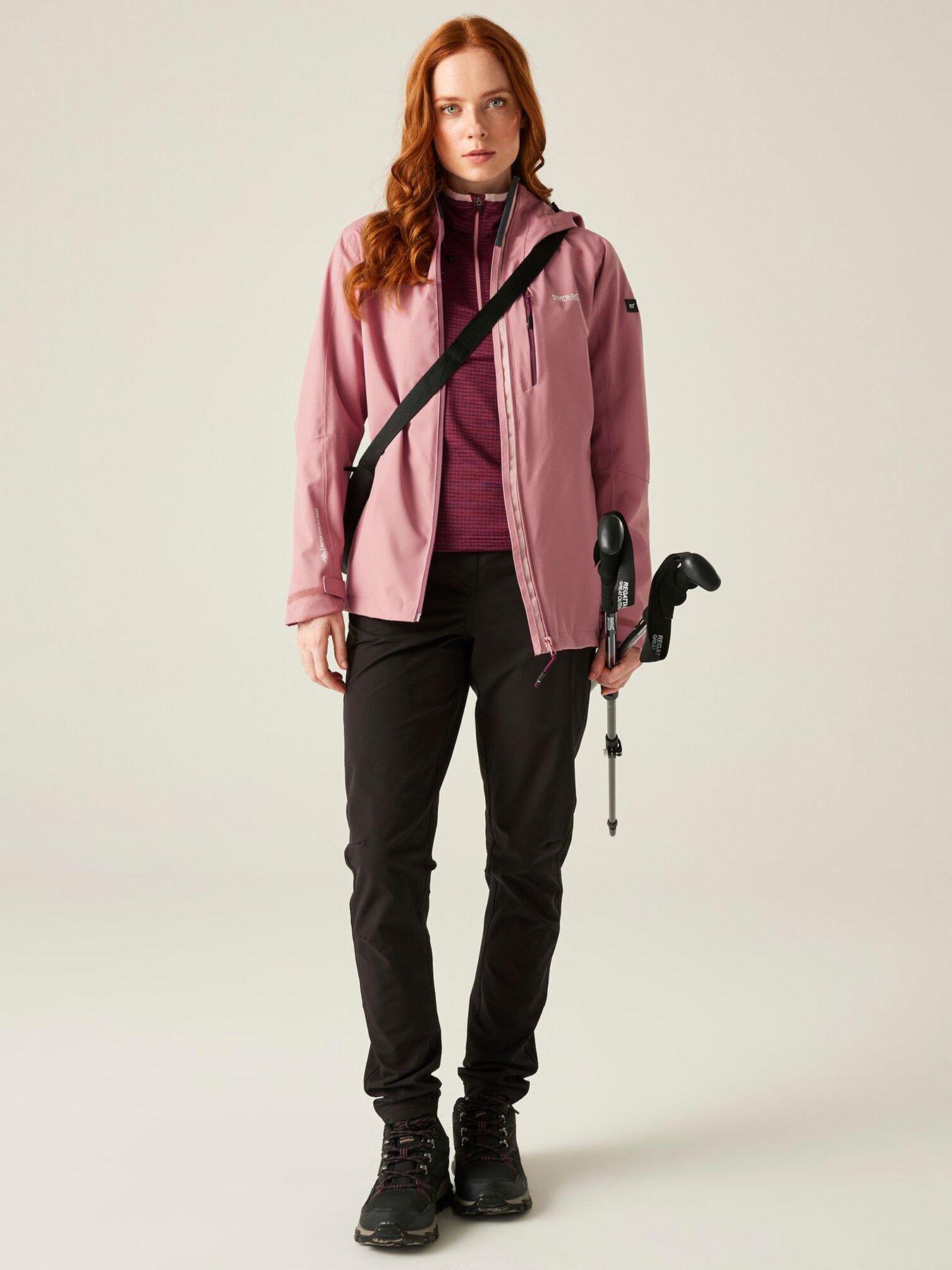  image of regatta-womens-birchdale-ii-waterproof-shell-jacket-pink