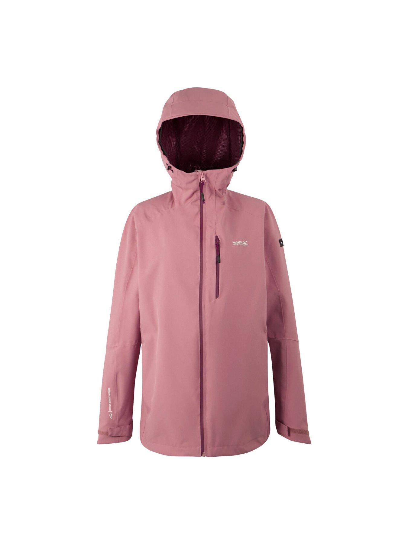  image of regatta-womens-birchdale-ii-waterproof-shell-jacket-pink