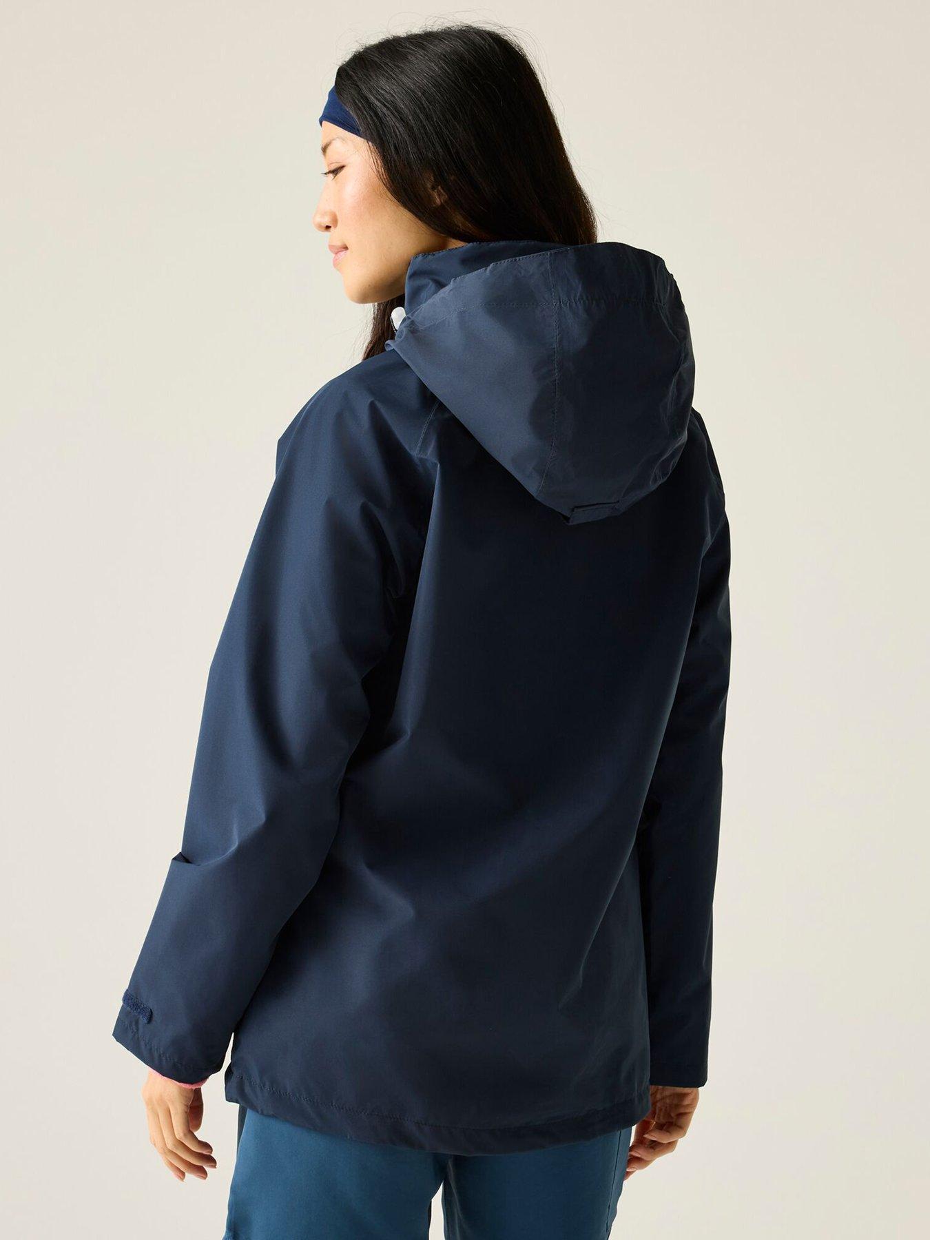  image of regatta-womens-dayshall-waterproof-shell-jacket-navy