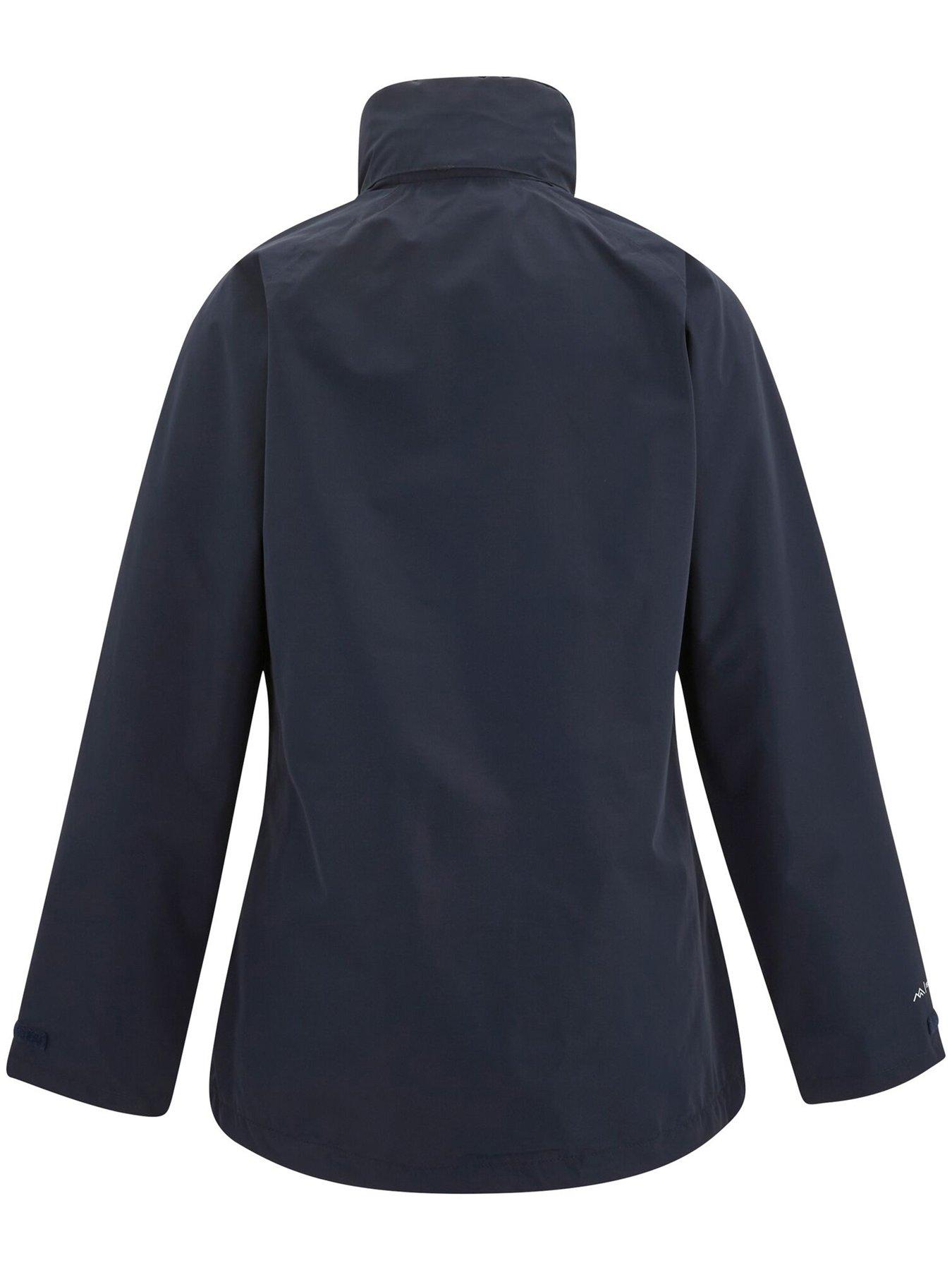  image of regatta-womens-dayshall-waterproof-shell-jacket-navy