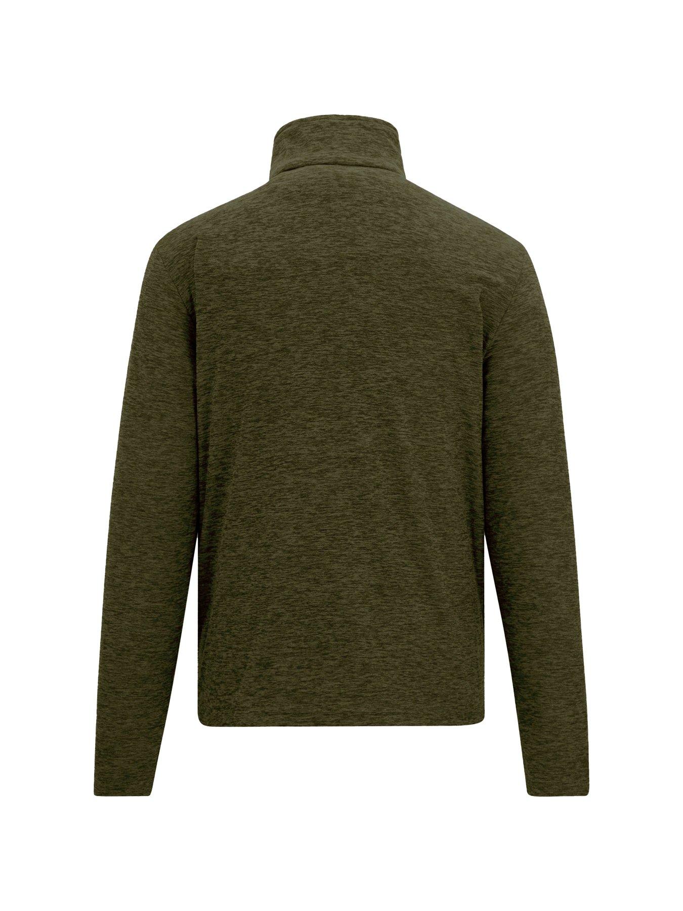  image of regatta-mens-thomspon-marl-fleece-green