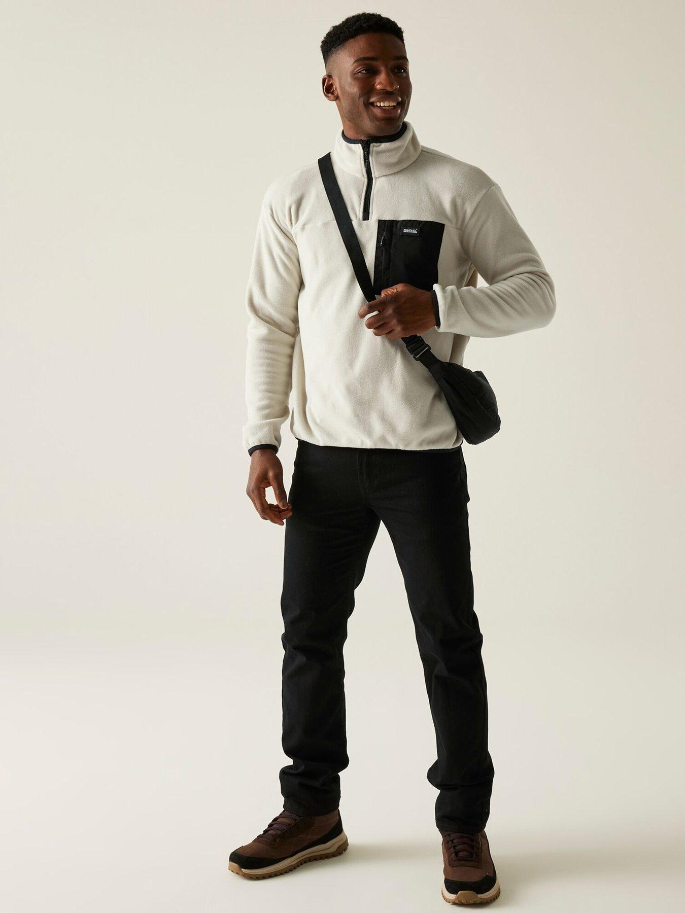  image of regatta-mens-frankie-12-zip-fleece-beige