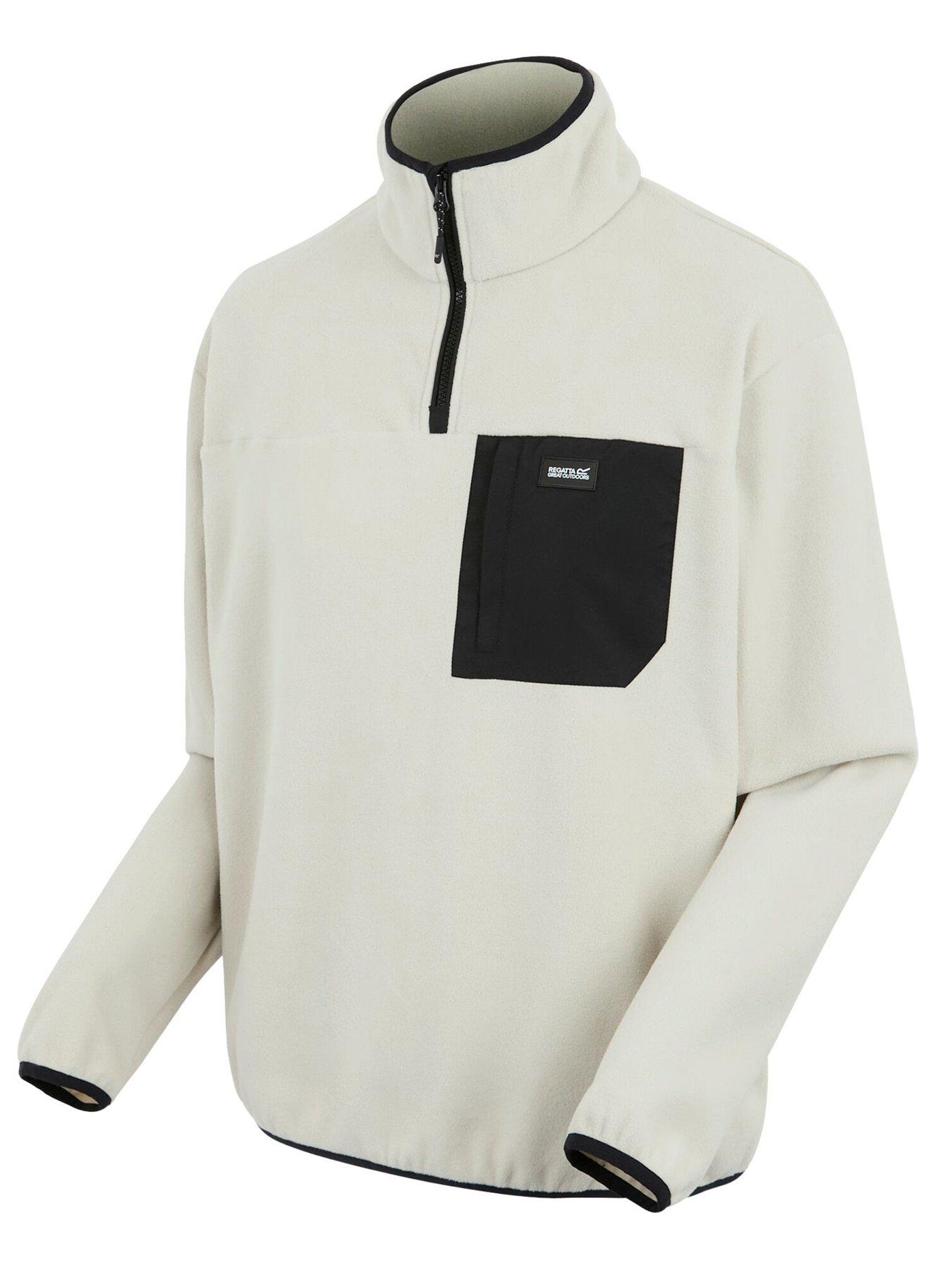  image of regatta-mens-frankie-12-zip-fleece-beige