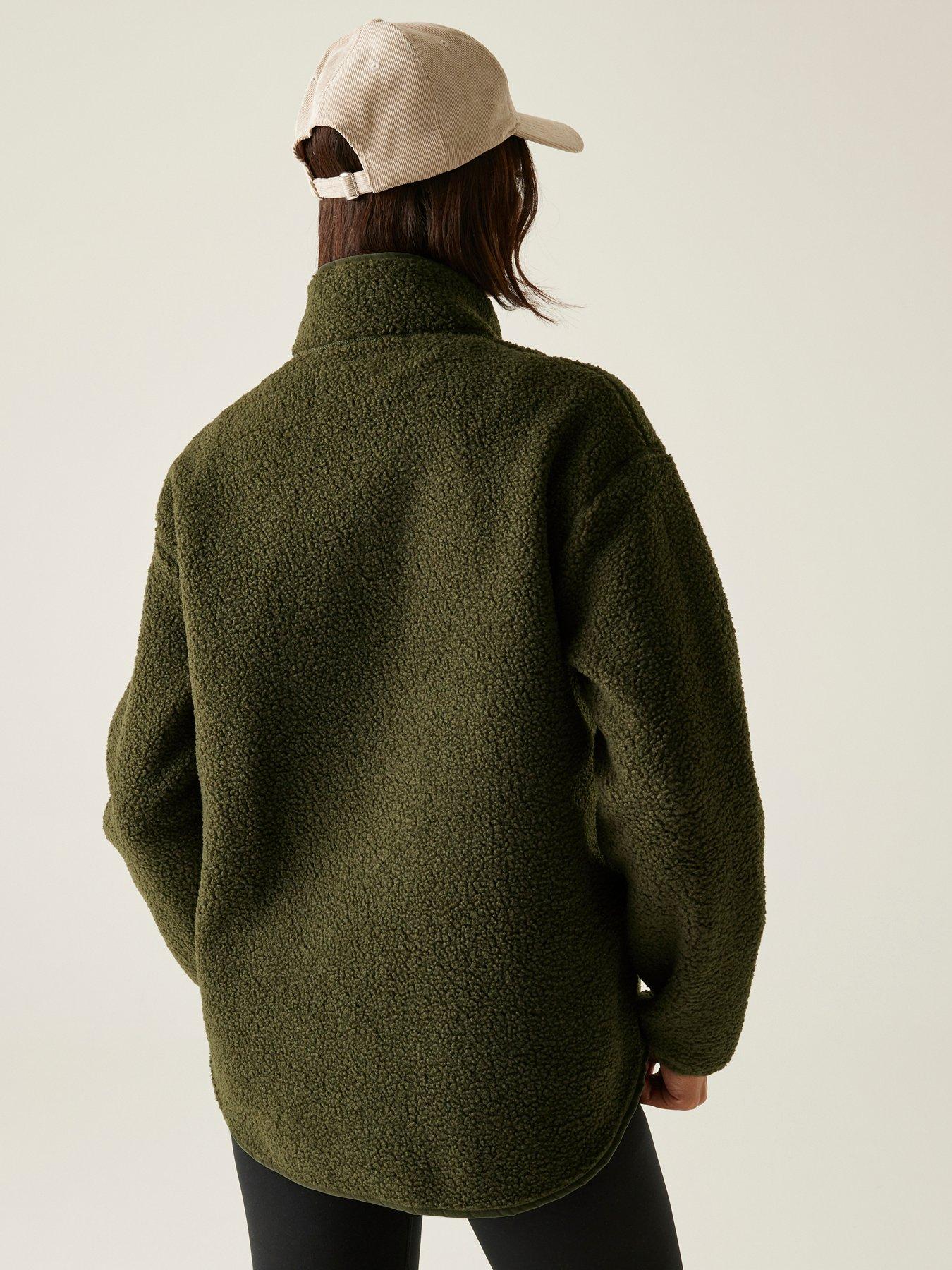 Image 2 of 6 of Regatta Womens Frankie Borg 1/2 Zip Fleece - Green