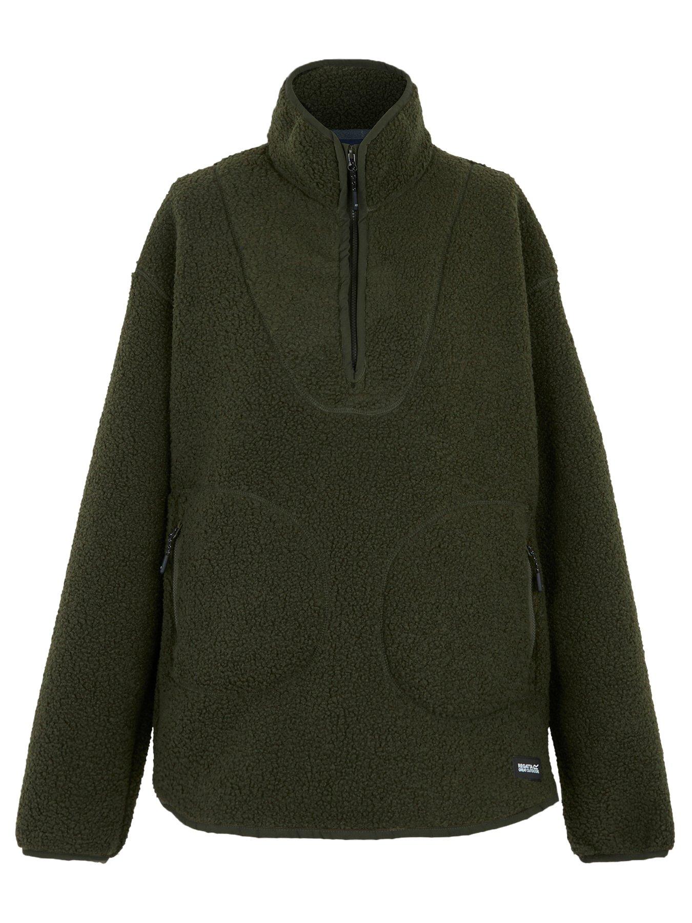 Image 5 of 6 of Regatta Womens Frankie Borg 1/2 Zip Fleece - Green