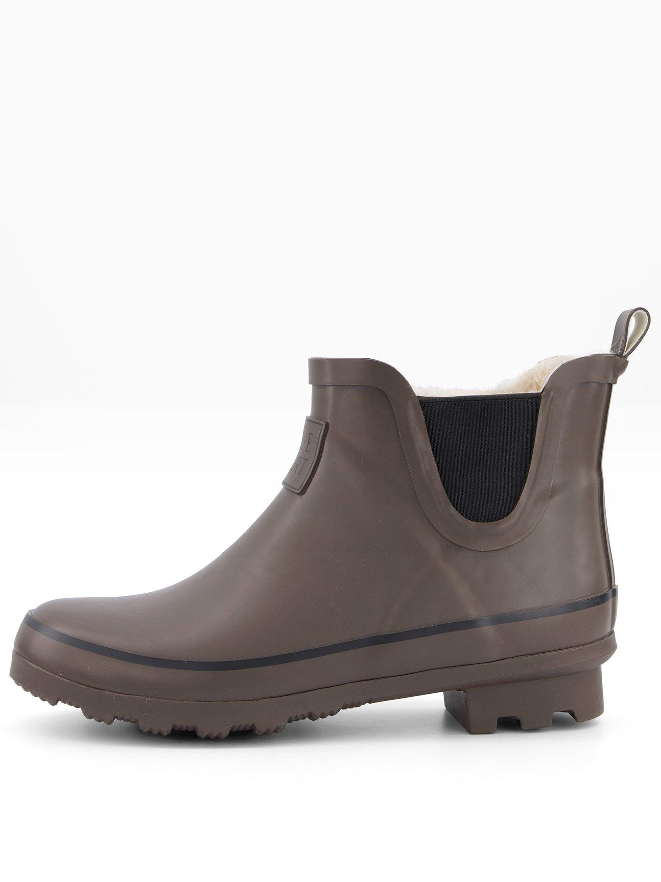 The Very Collection Elle Sport Ankle Wellington Boot With Borg Lining