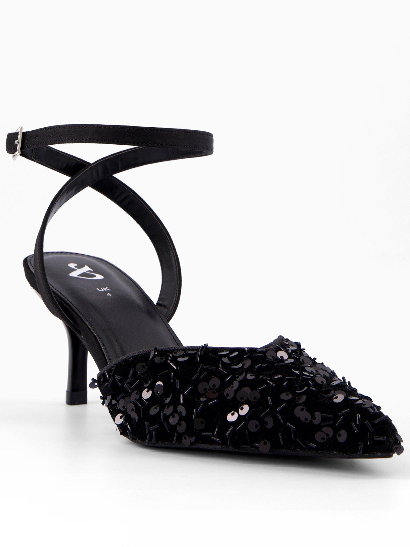 The Very Collection Embellished Pointed Kitten Heel