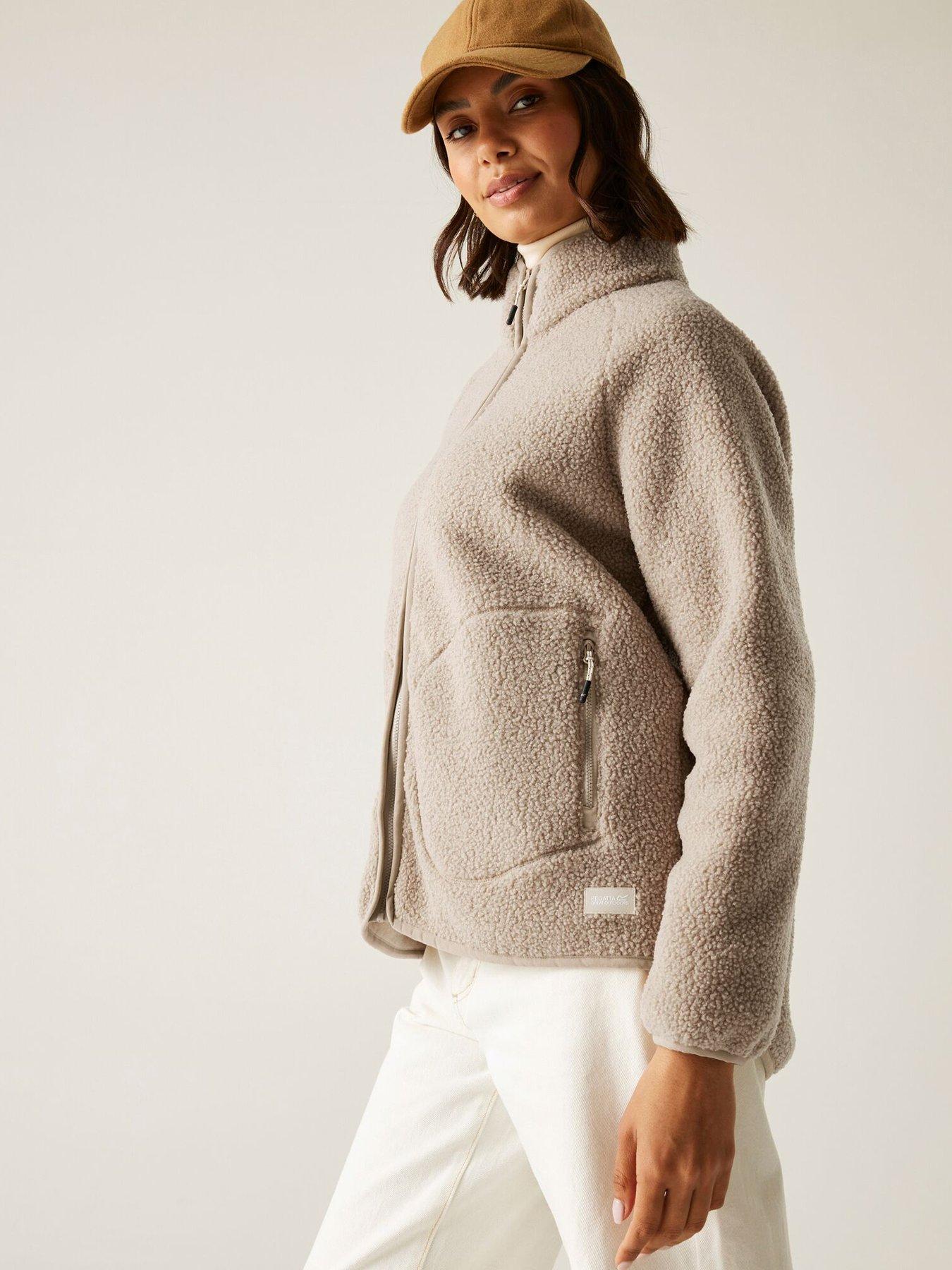 Image 2 of 6 of Regatta Womens Frankie Borg Full Zip Fleece - Brown