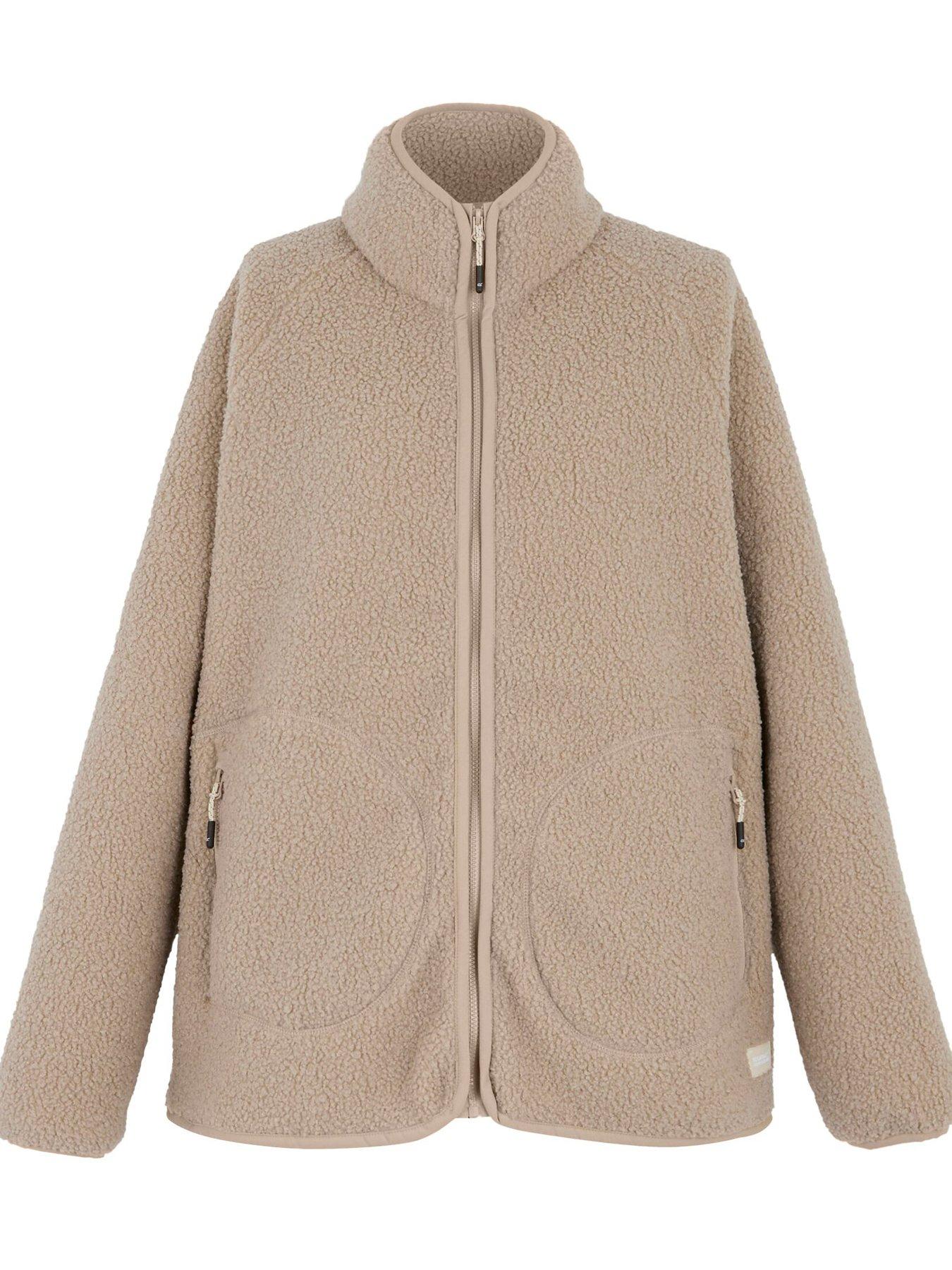 Image 4 of 6 of Regatta Womens Frankie Borg Full Zip Fleece - Brown